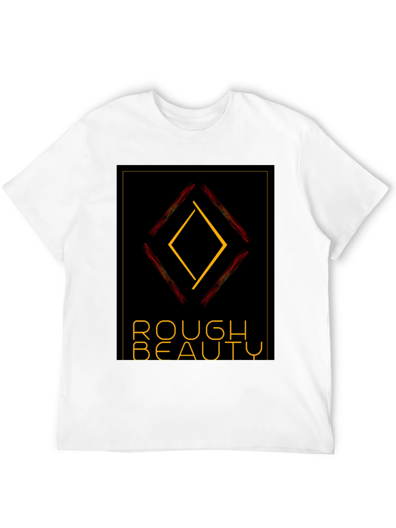 Rough Beauty Diamond Tee - Edgy Graphic Print