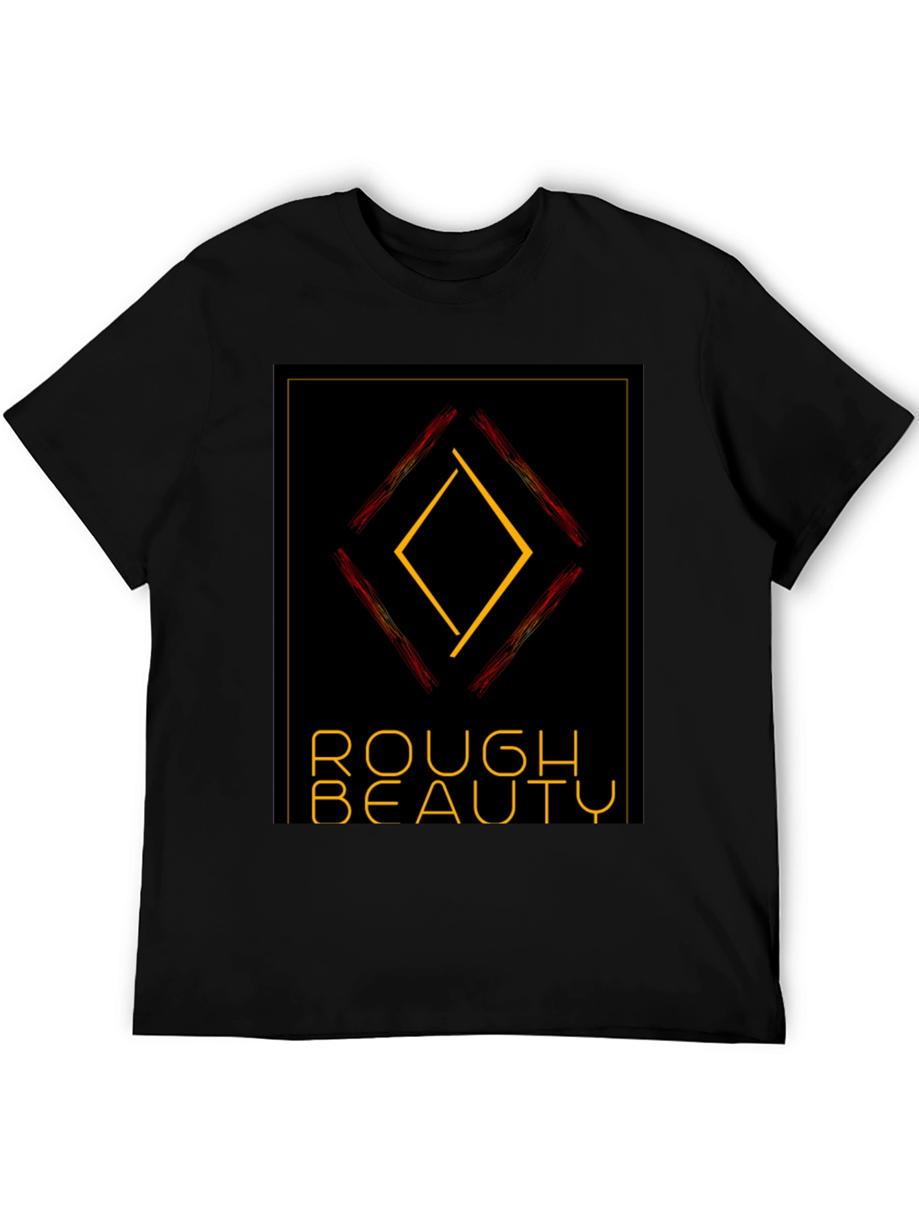 Rough Beauty Diamond Tee - Edgy Graphic Print