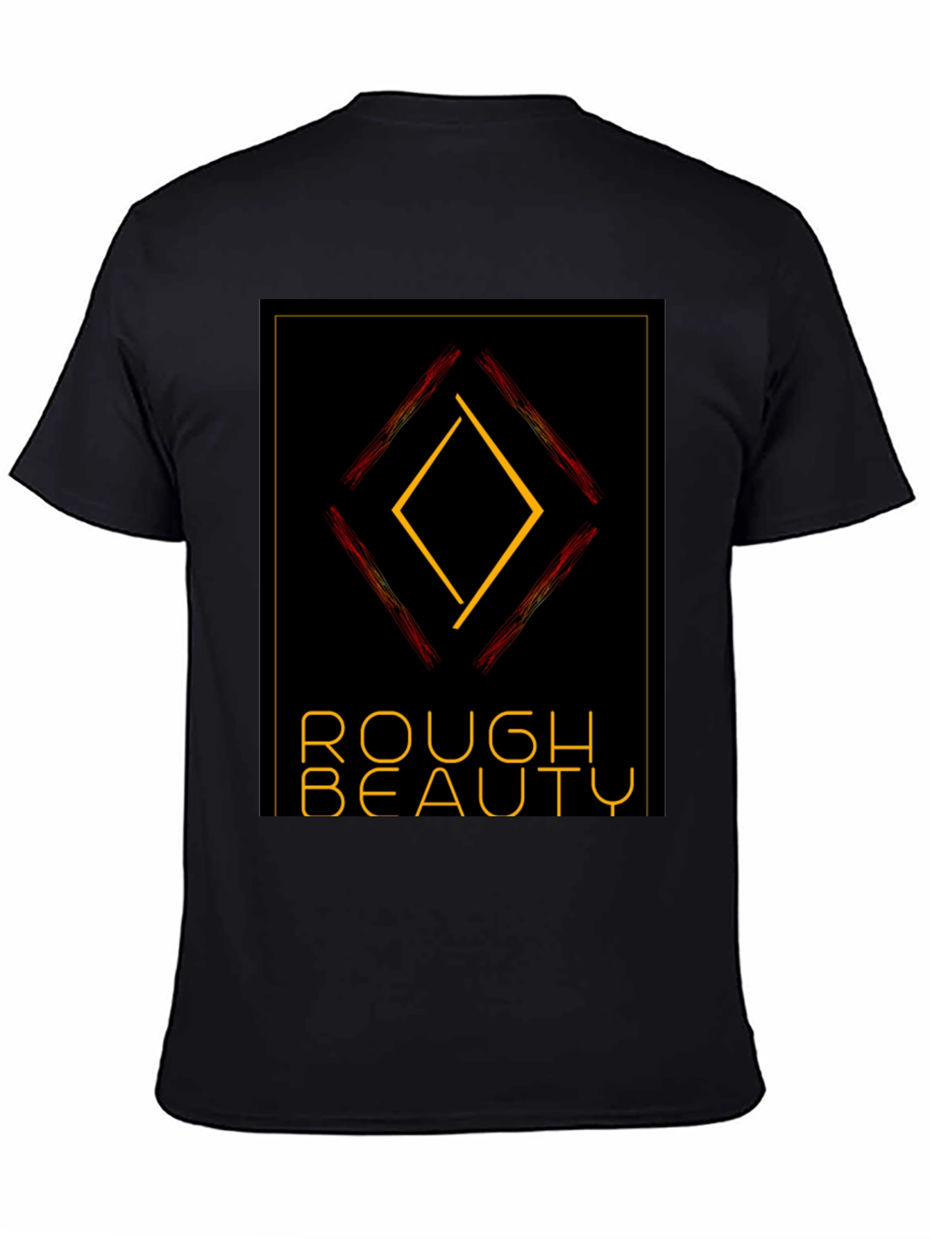 Rough Beauty Diamond Tee - Edgy Graphic Print