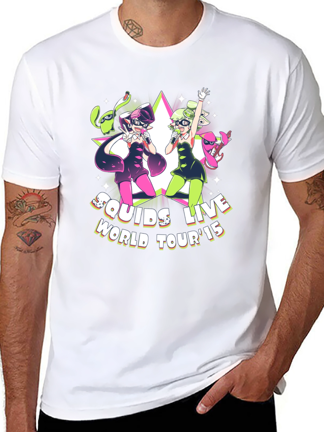 Squids Live World Tour 15 Black T-Shirt