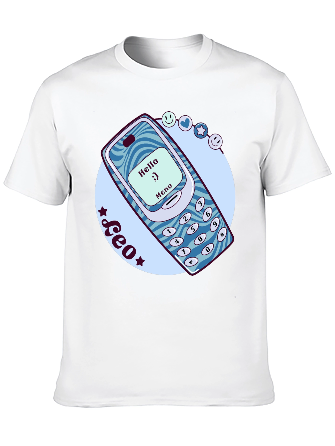 Retro Cell Phone Graphic T-Shirt - Nostalgic Tech Tee