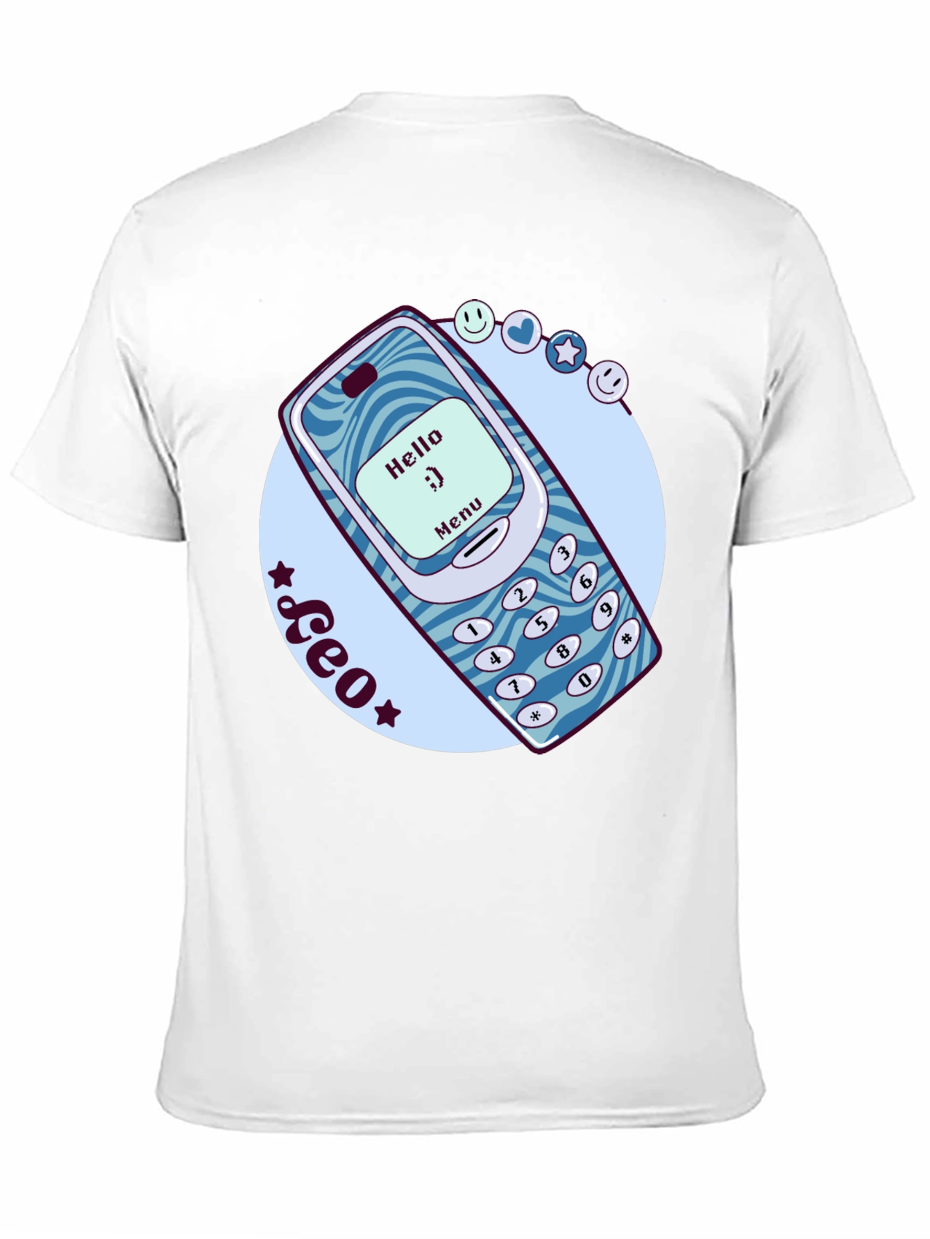 Retro Cell Phone Graphic T-Shirt - Nostalgic Tech Tee