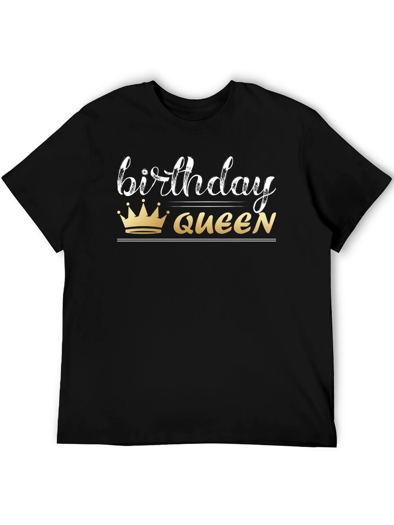 Birthday Queen Black T-Shirt