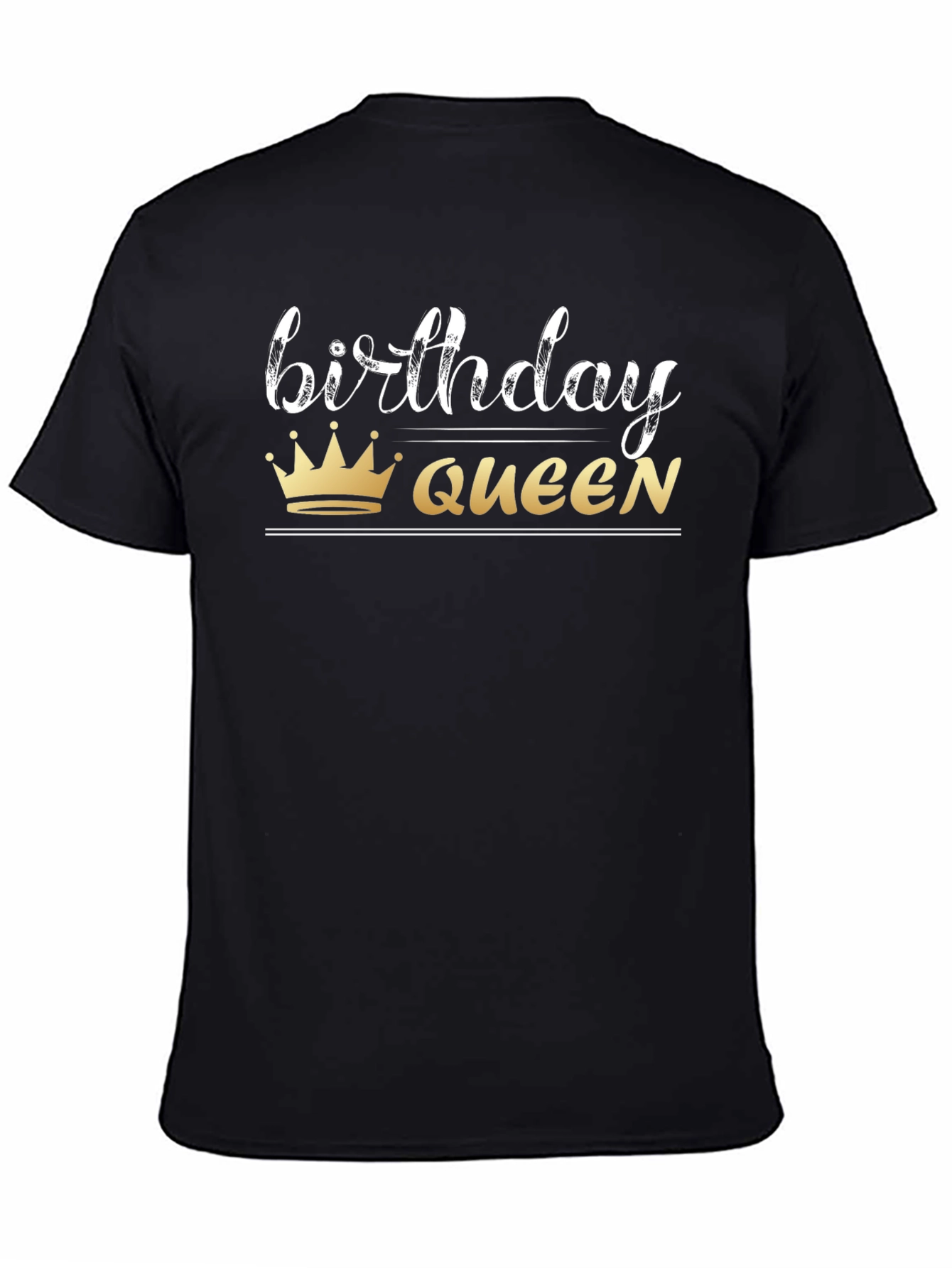 Birthday Queen Black T-Shirt