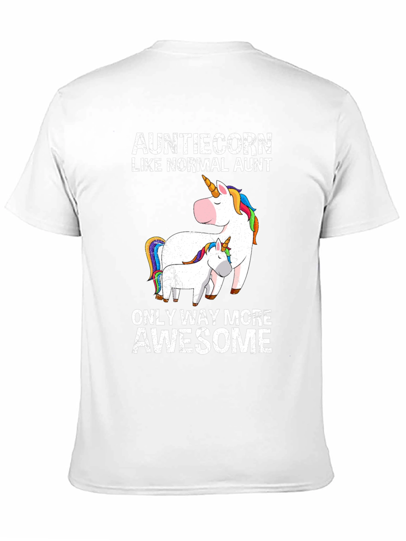 Auntiecorn Funny Aunt Unicorn T-Shirt