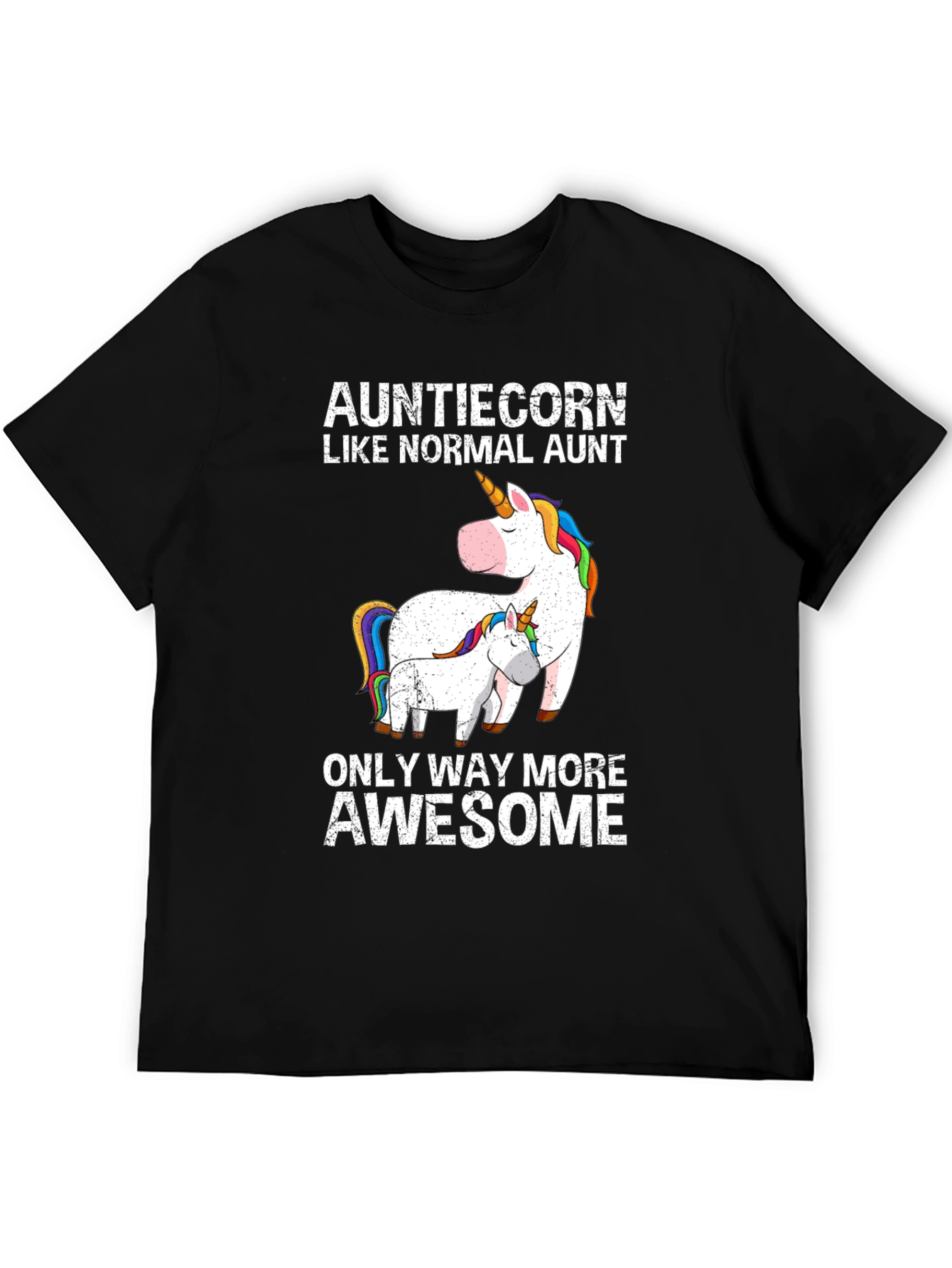 Auntiecorn Funny Aunt Unicorn T-Shirt