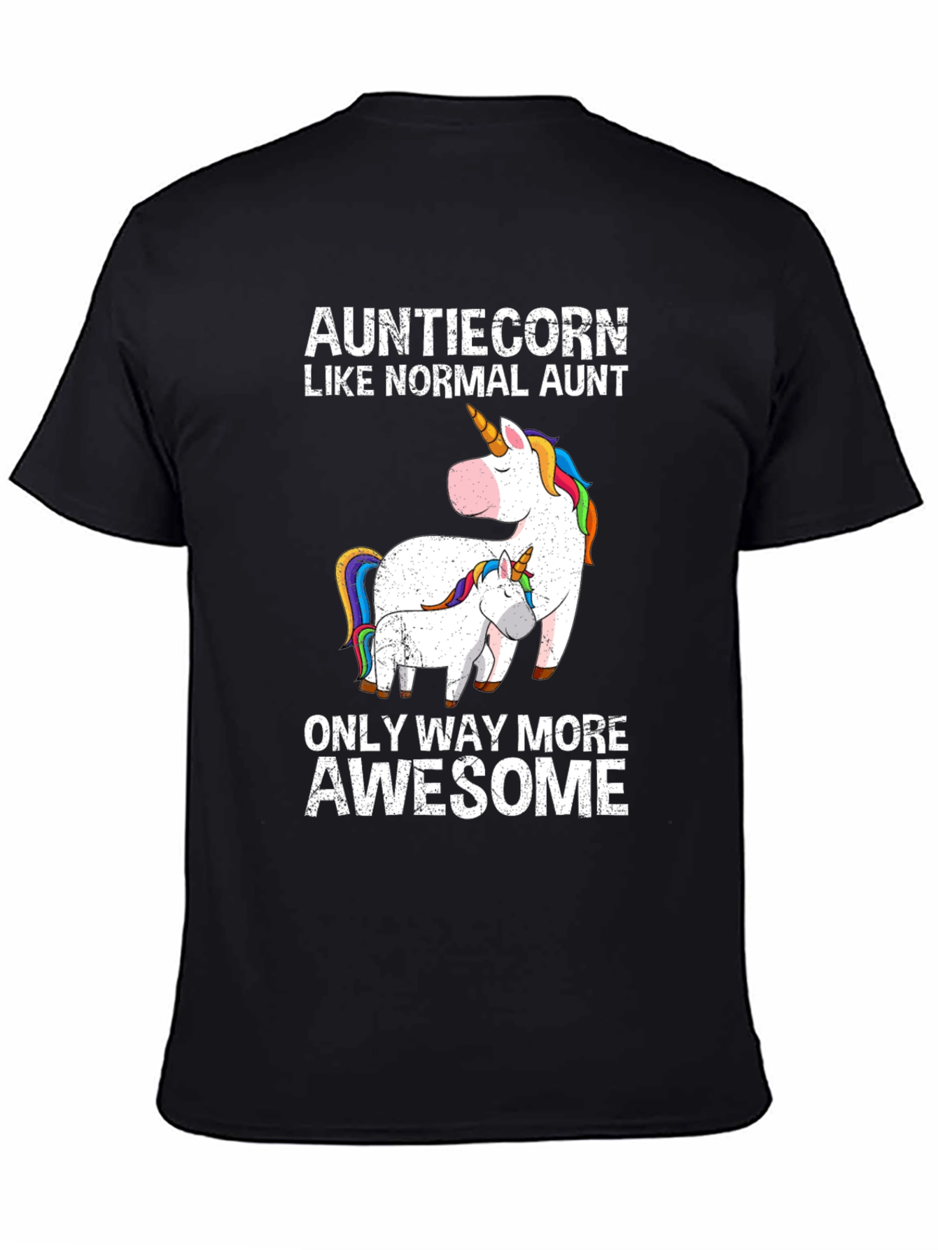 Auntiecorn Funny Aunt Unicorn T-Shirt