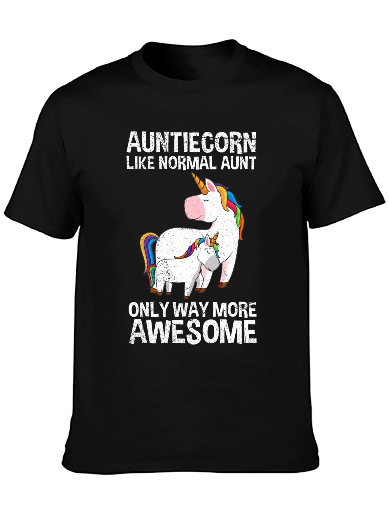 Auntiecorn Funny Aunt Unicorn T-Shirt