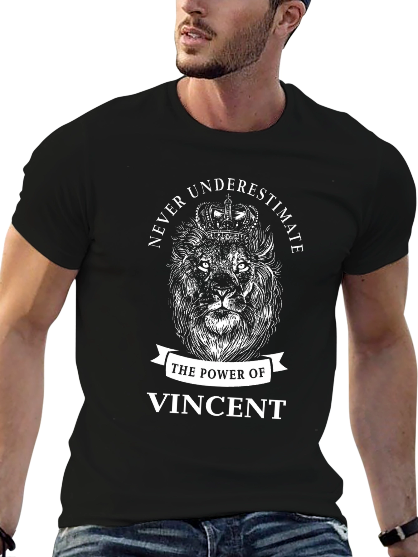 Never Underestimate Vincent Lion Graphic Tee