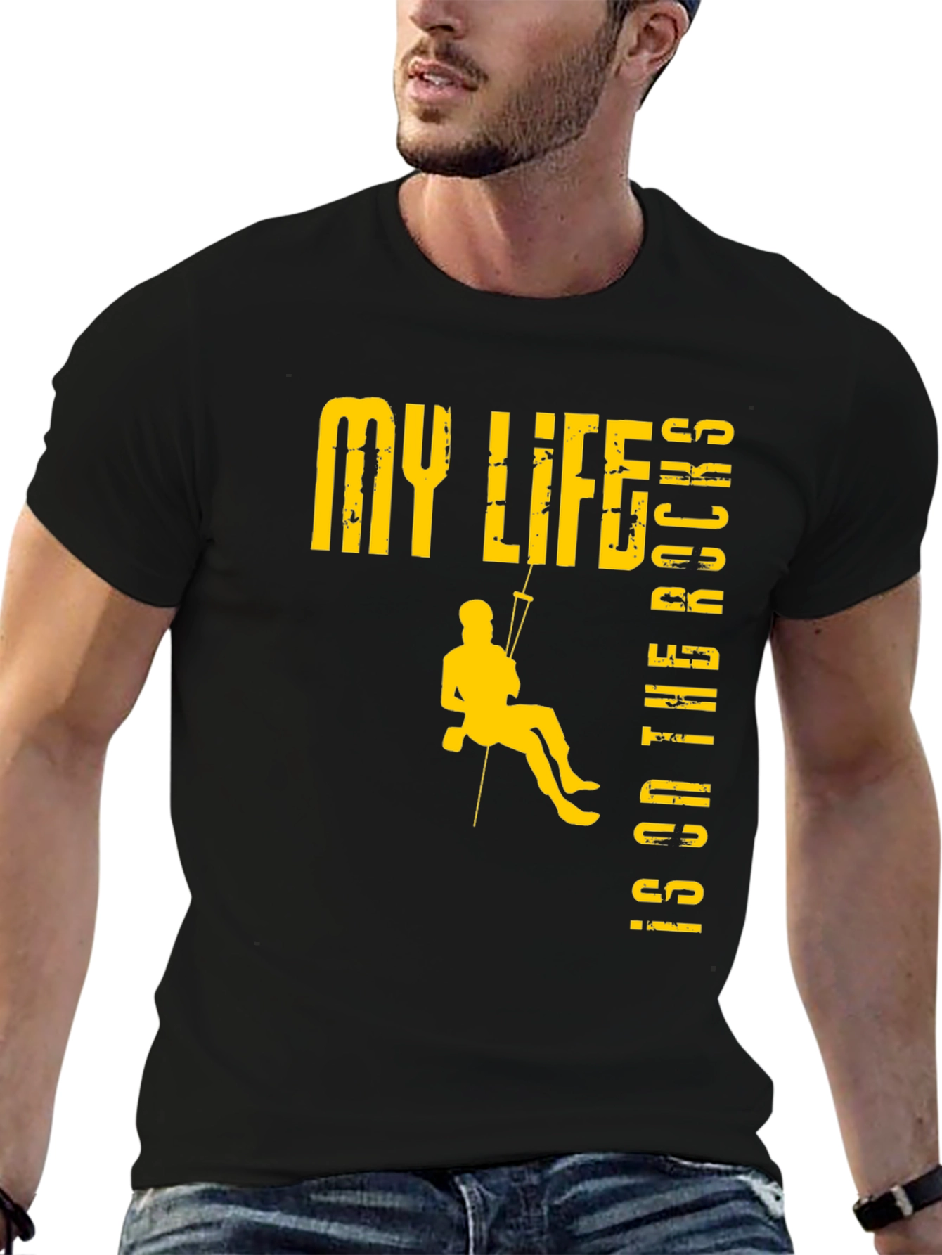 Rock Climbing T-Shirt: My Life Is On The Rocks