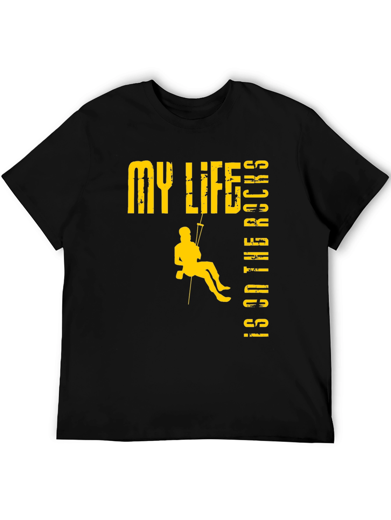 Rock Climbing T-Shirt: My Life Is On The Rocks