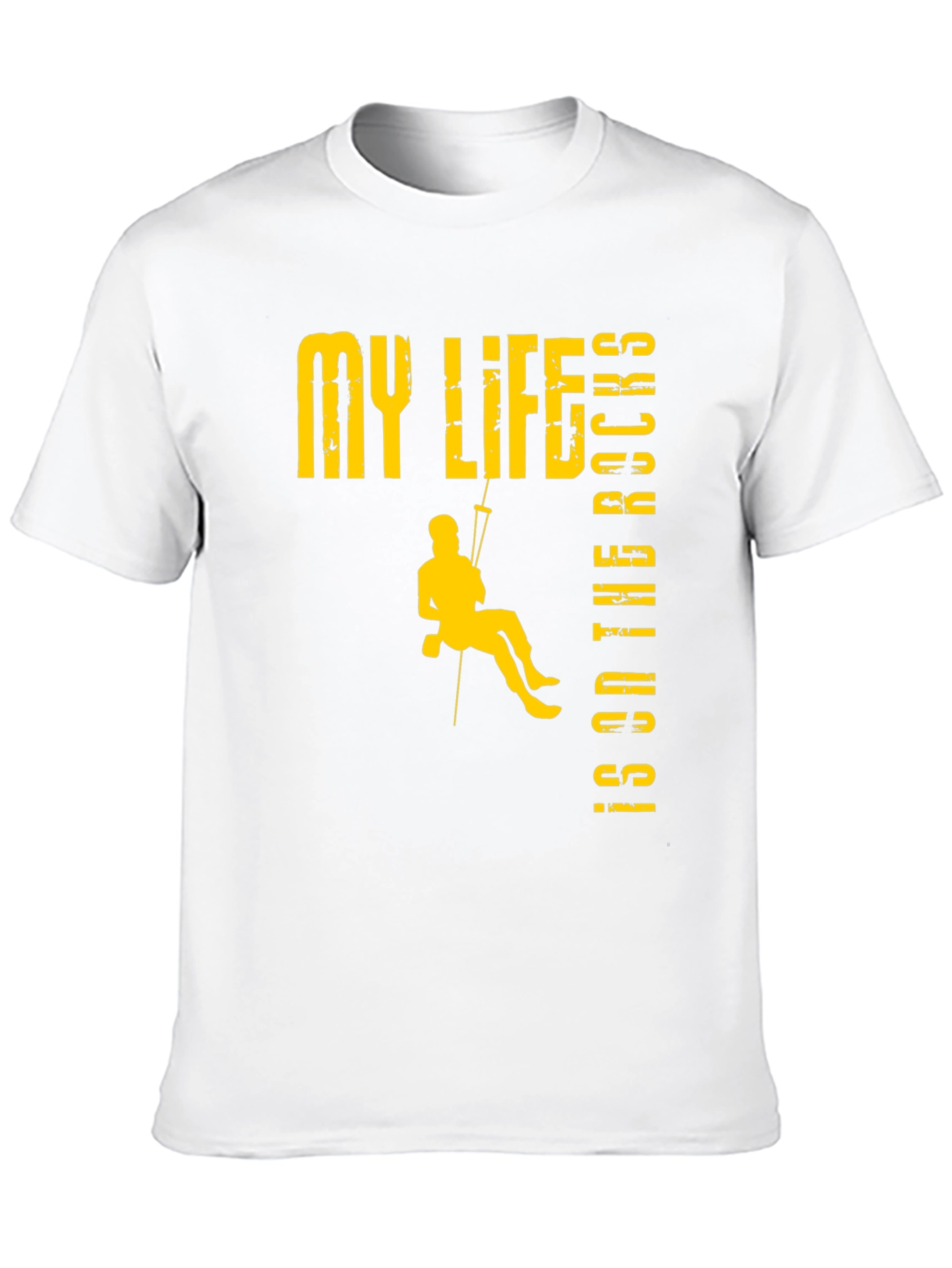 Rock Climbing T-Shirt: My Life Is On The Rocks