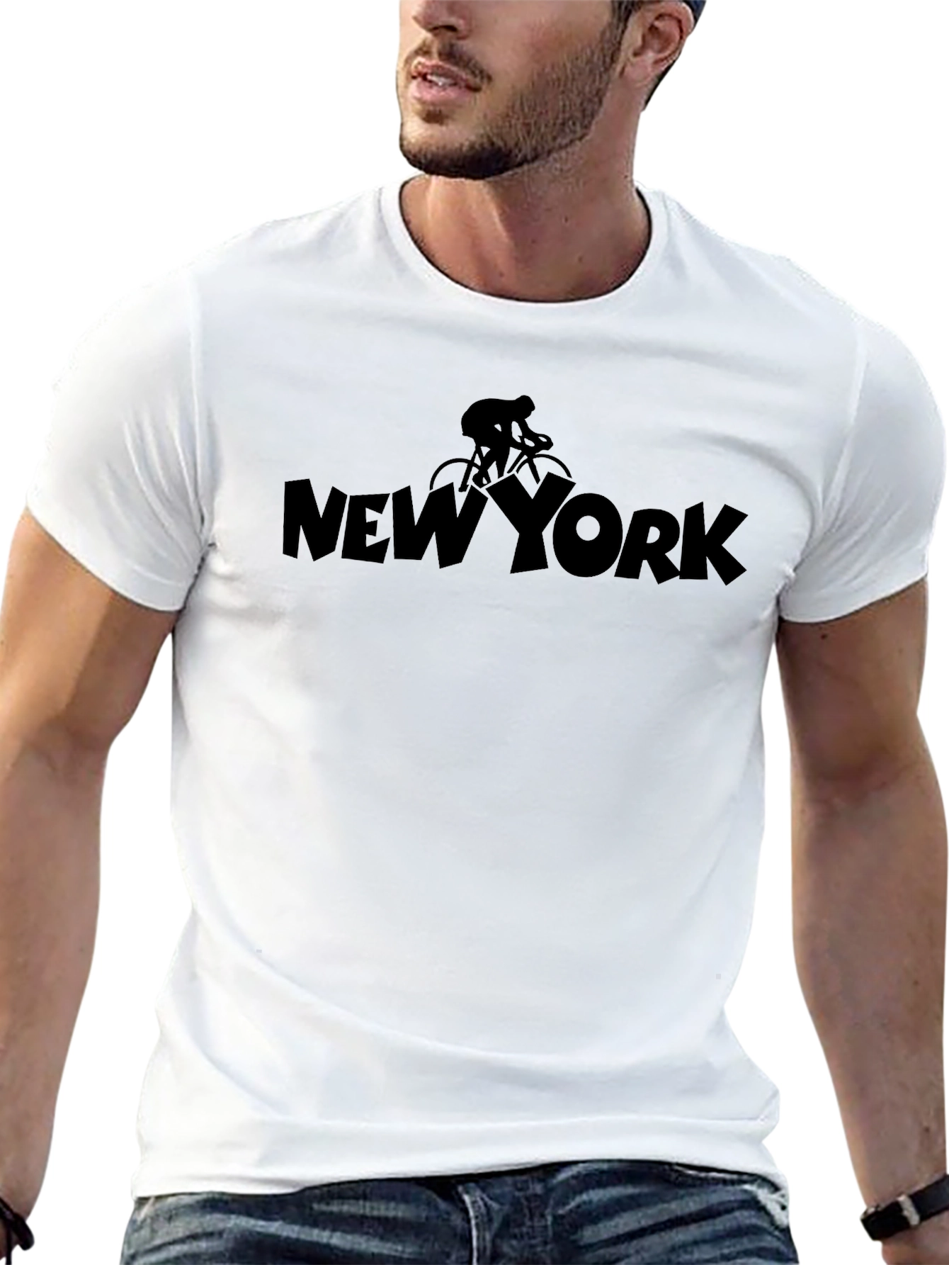 New York Cycling T-Shirt - Black
