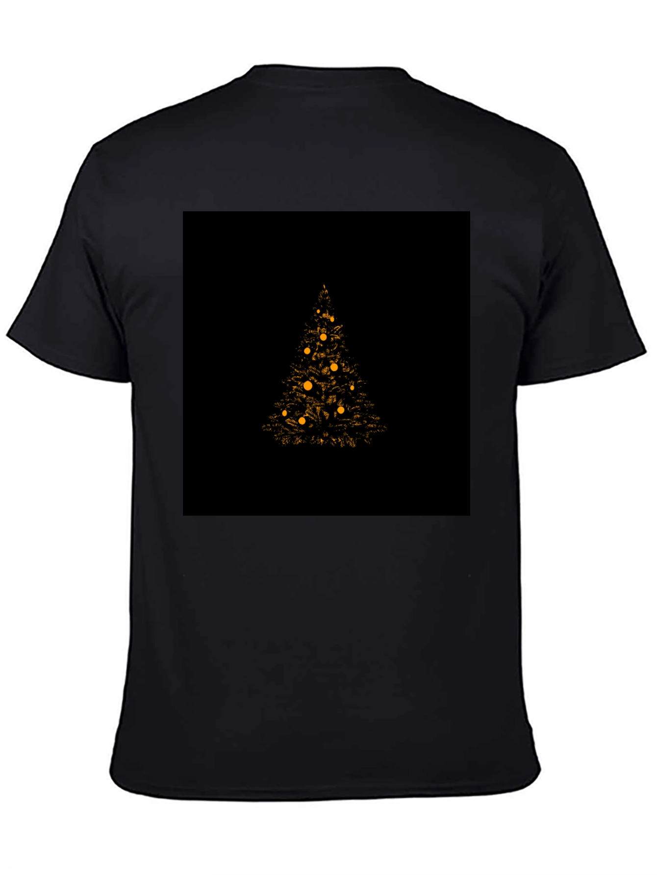 Christmas Tree Graphic Tee - Black