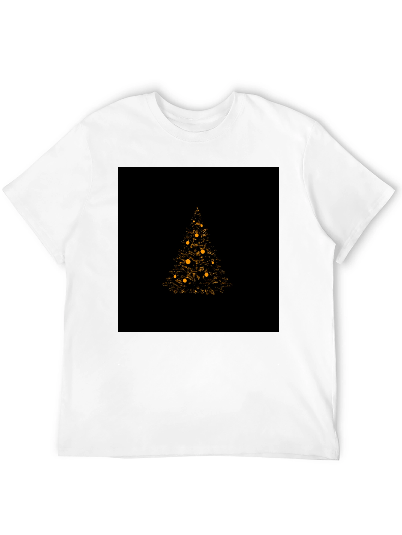 Christmas Tree Graphic Tee - Black