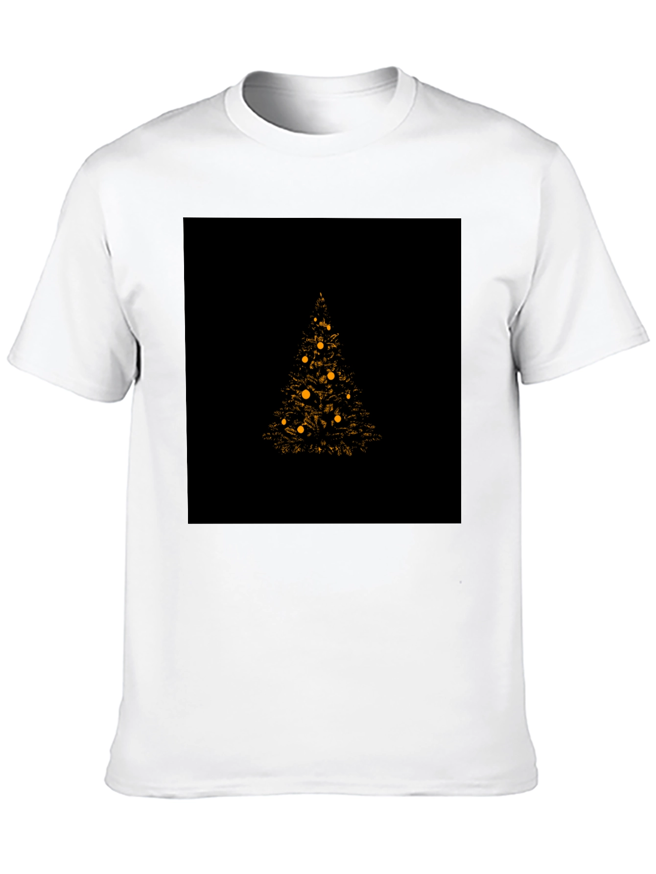 Christmas Tree Graphic Tee - Black