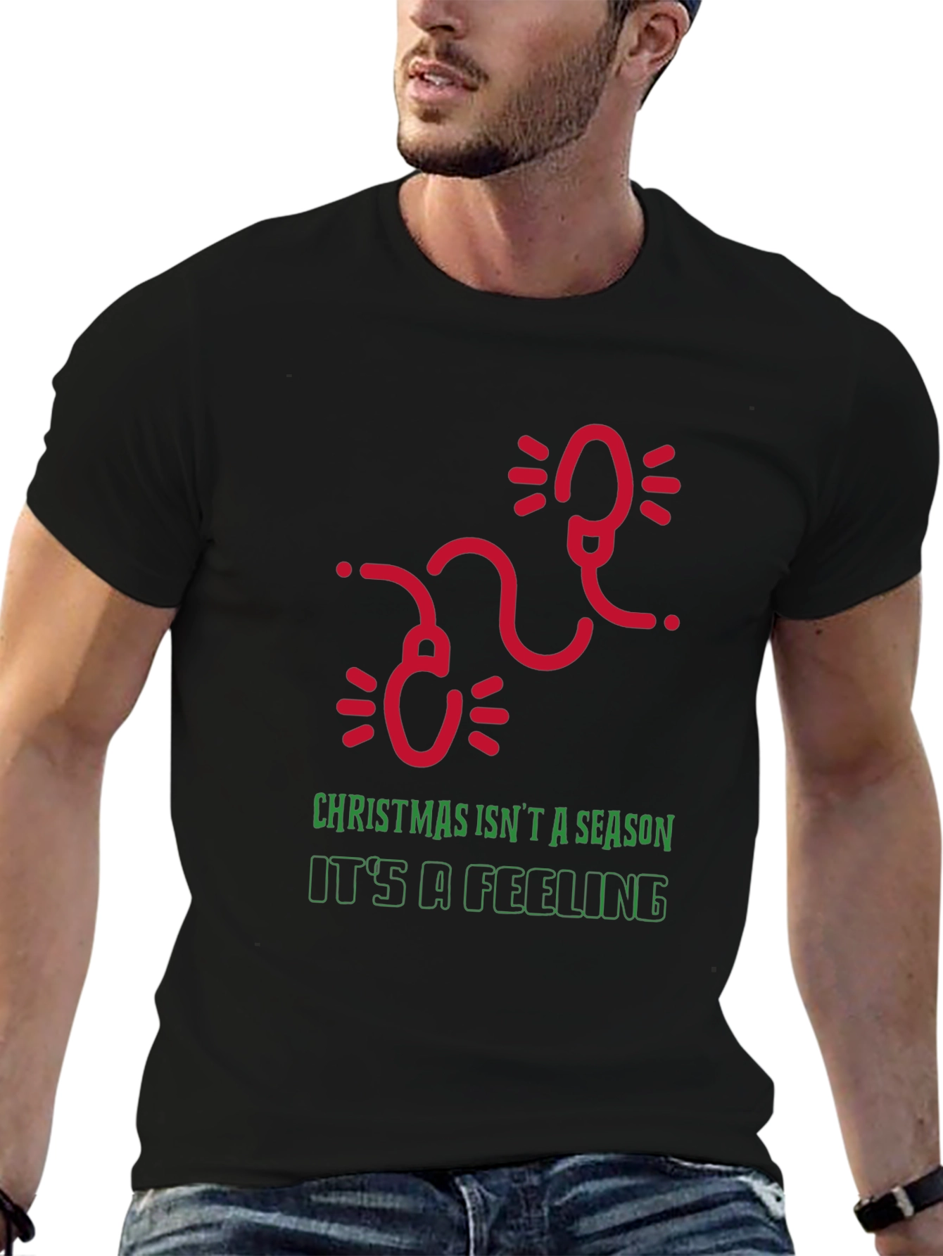 Festive Christmas Feeling Graphic Tee