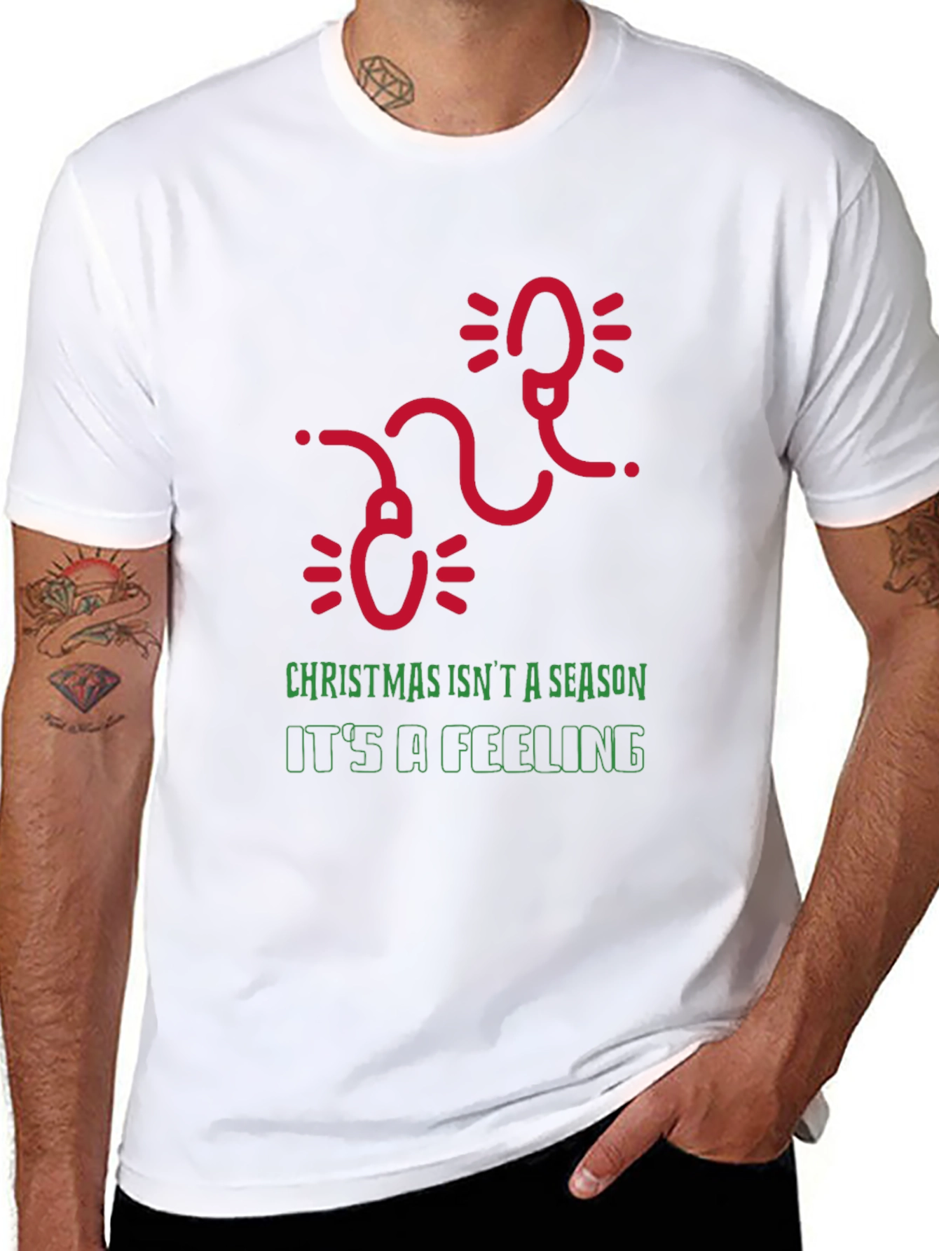 Festive Christmas Feeling Graphic Tee