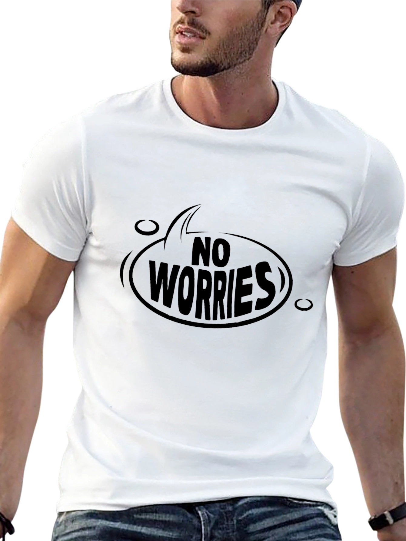 No Worries Graphic Tee - Casual Comfort