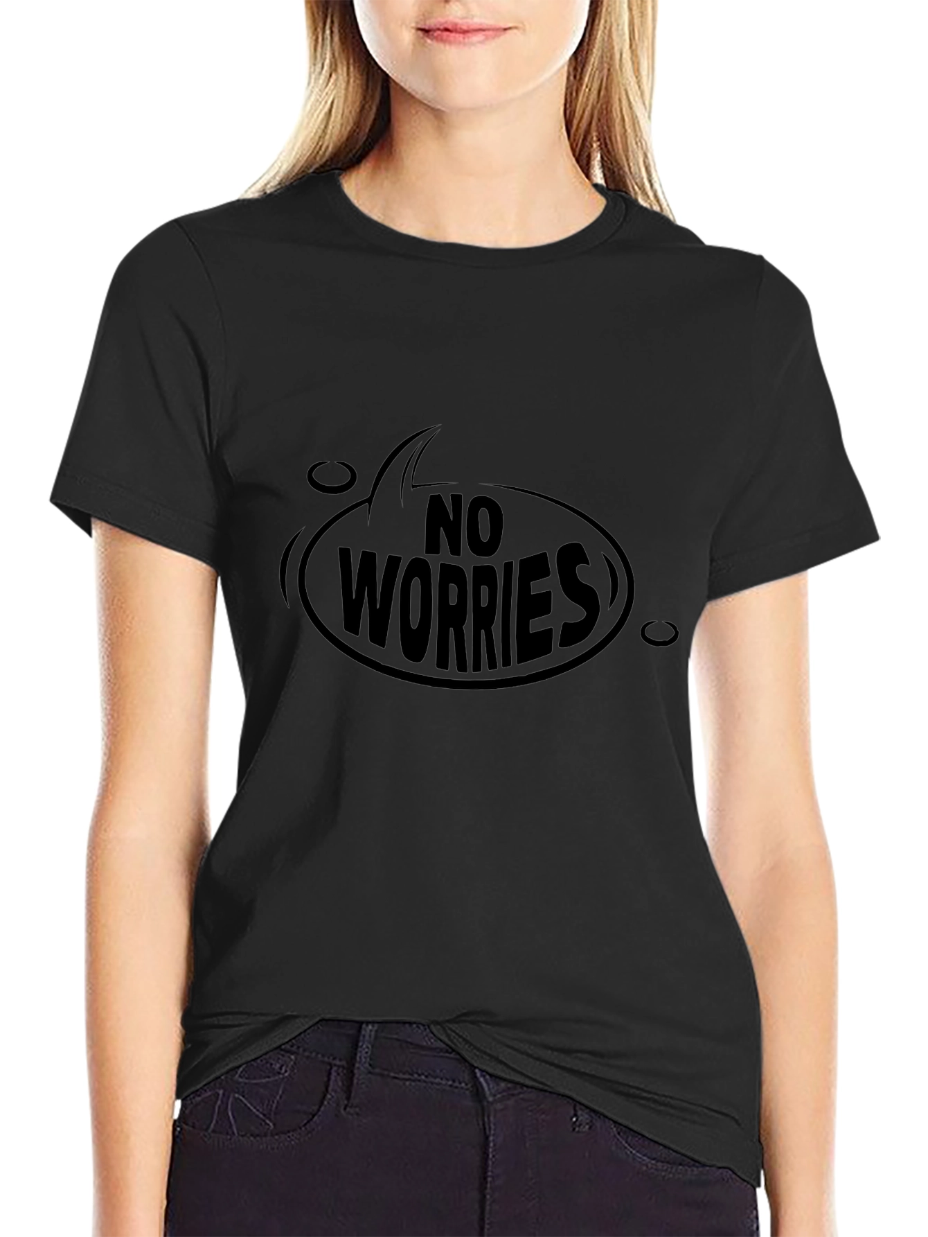 No Worries Graphic Tee - Casual Comfort