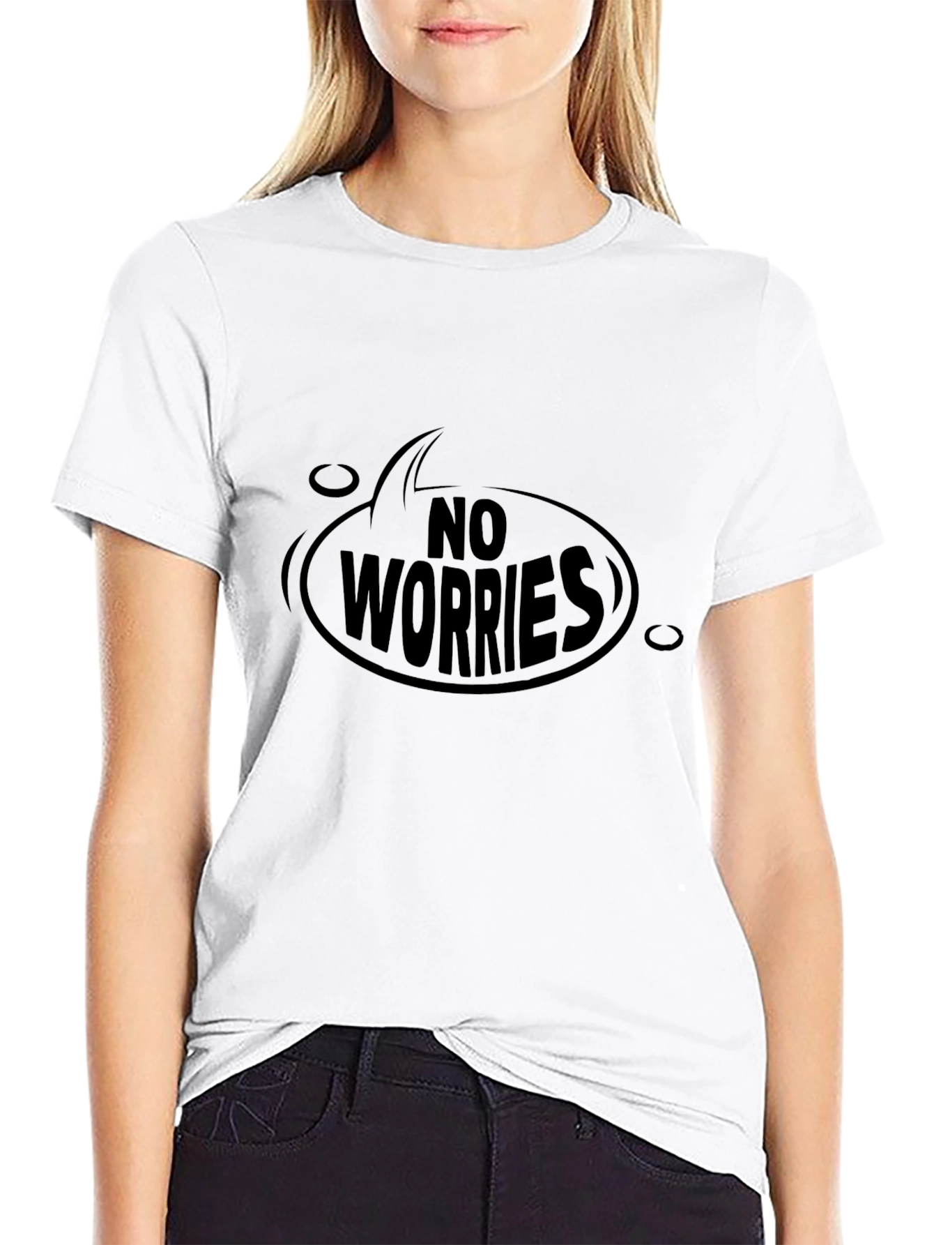 No Worries Graphic Tee - Casual Comfort