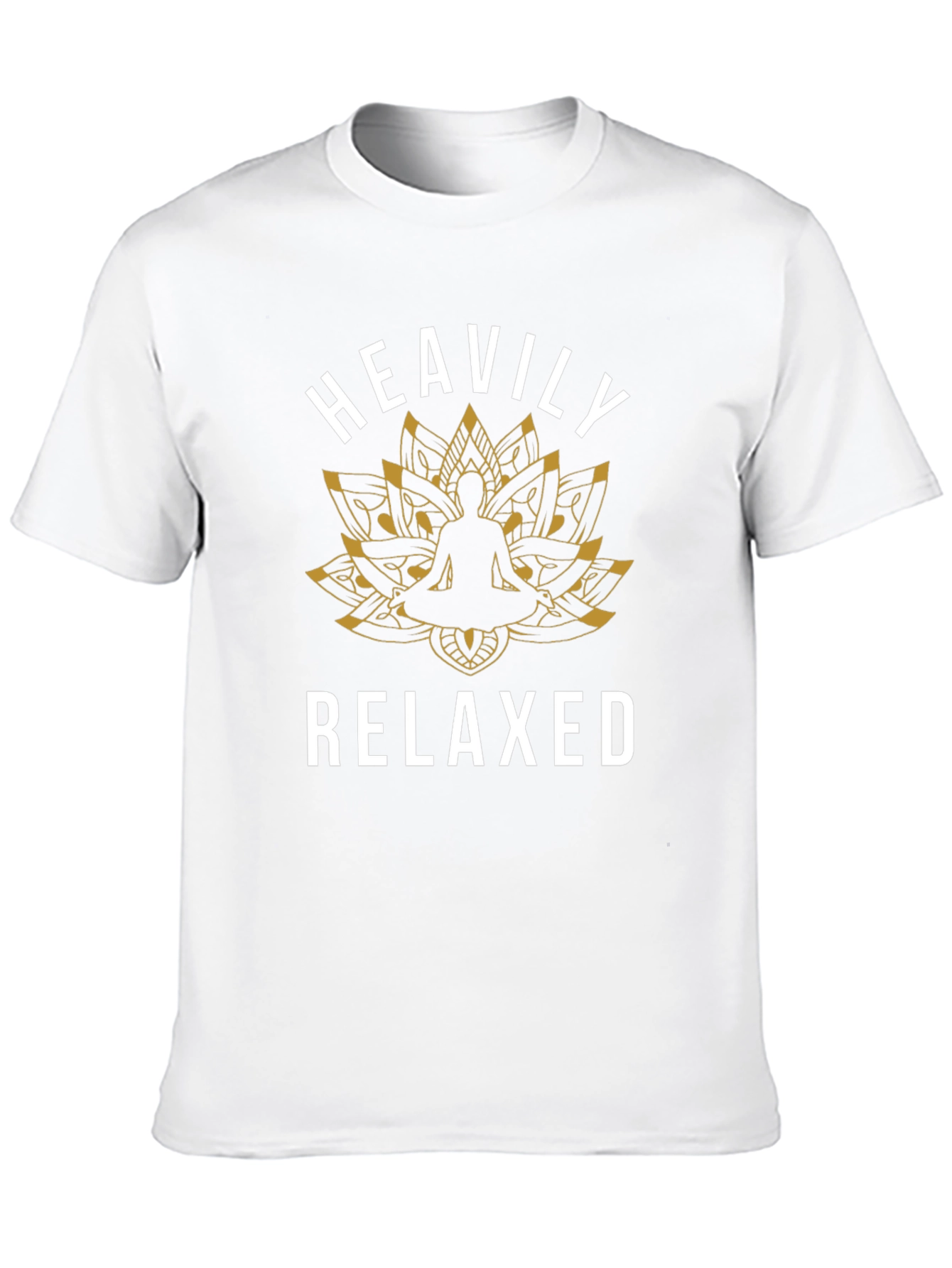 Heavily Relaxed Yoga Lotus Graphic Tee