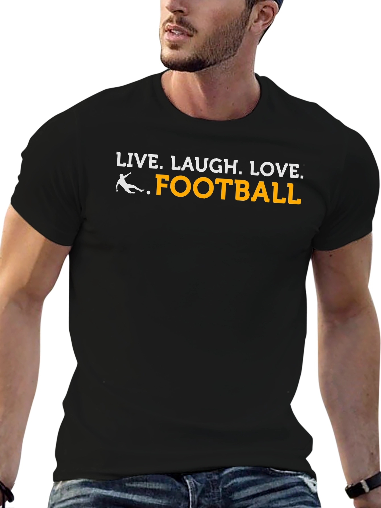 Live Laugh Love Football T-Shirt