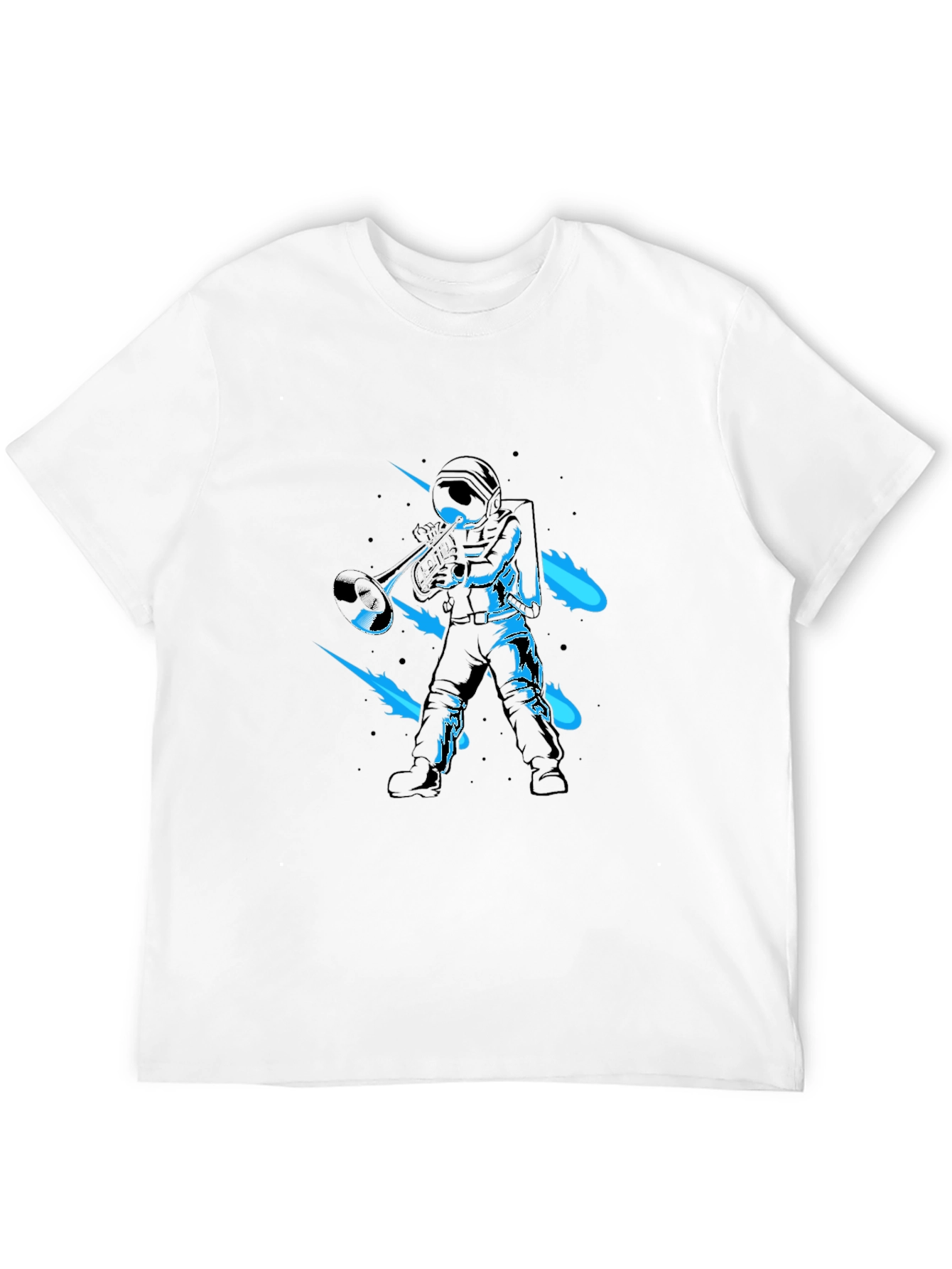 Astronaut Trumpet T-Shirt - Space Musician Tee