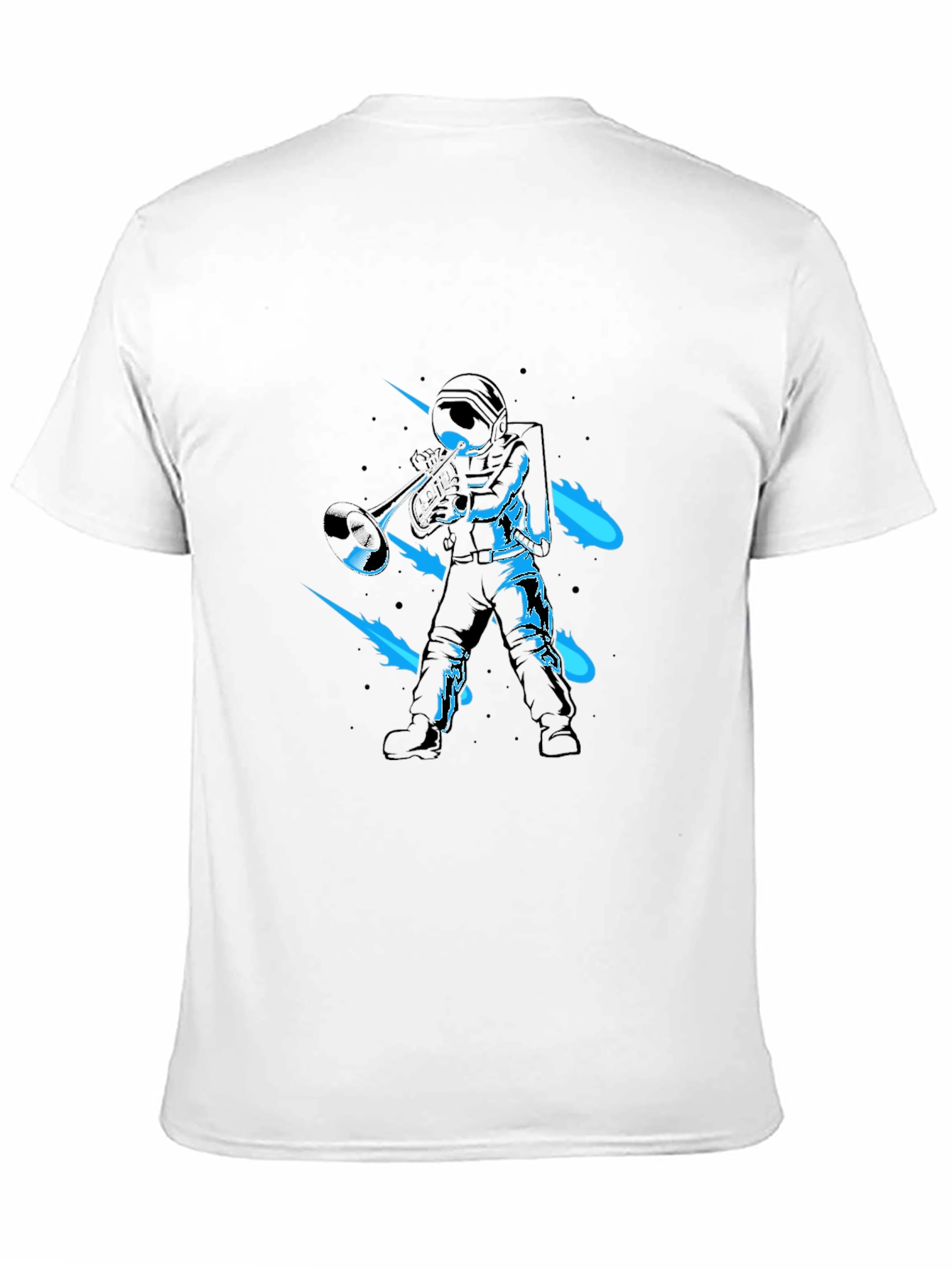 Astronaut Trumpet T-Shirt - Space Musician Tee