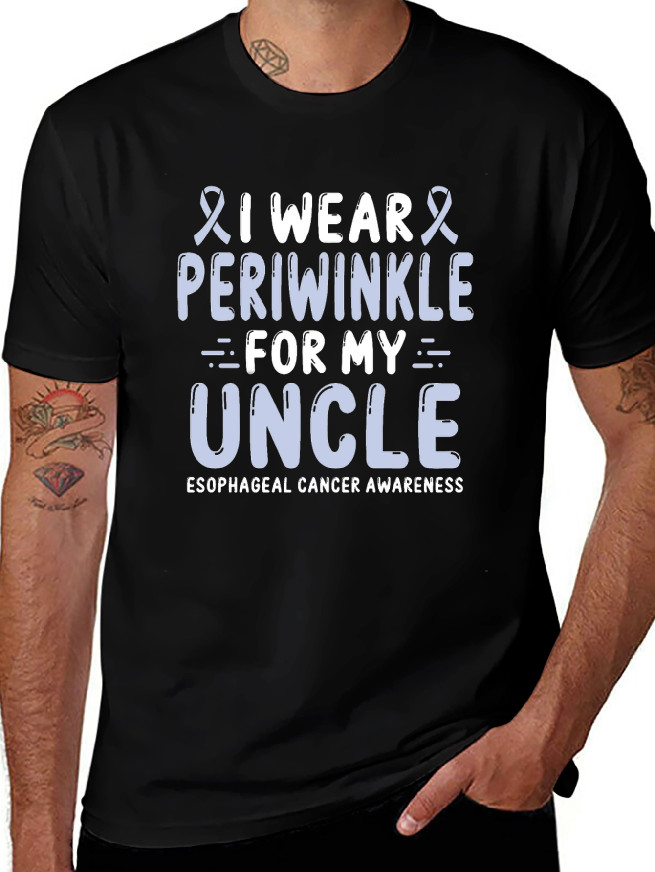I Wear Periwinkle For My Uncle T-Shirt