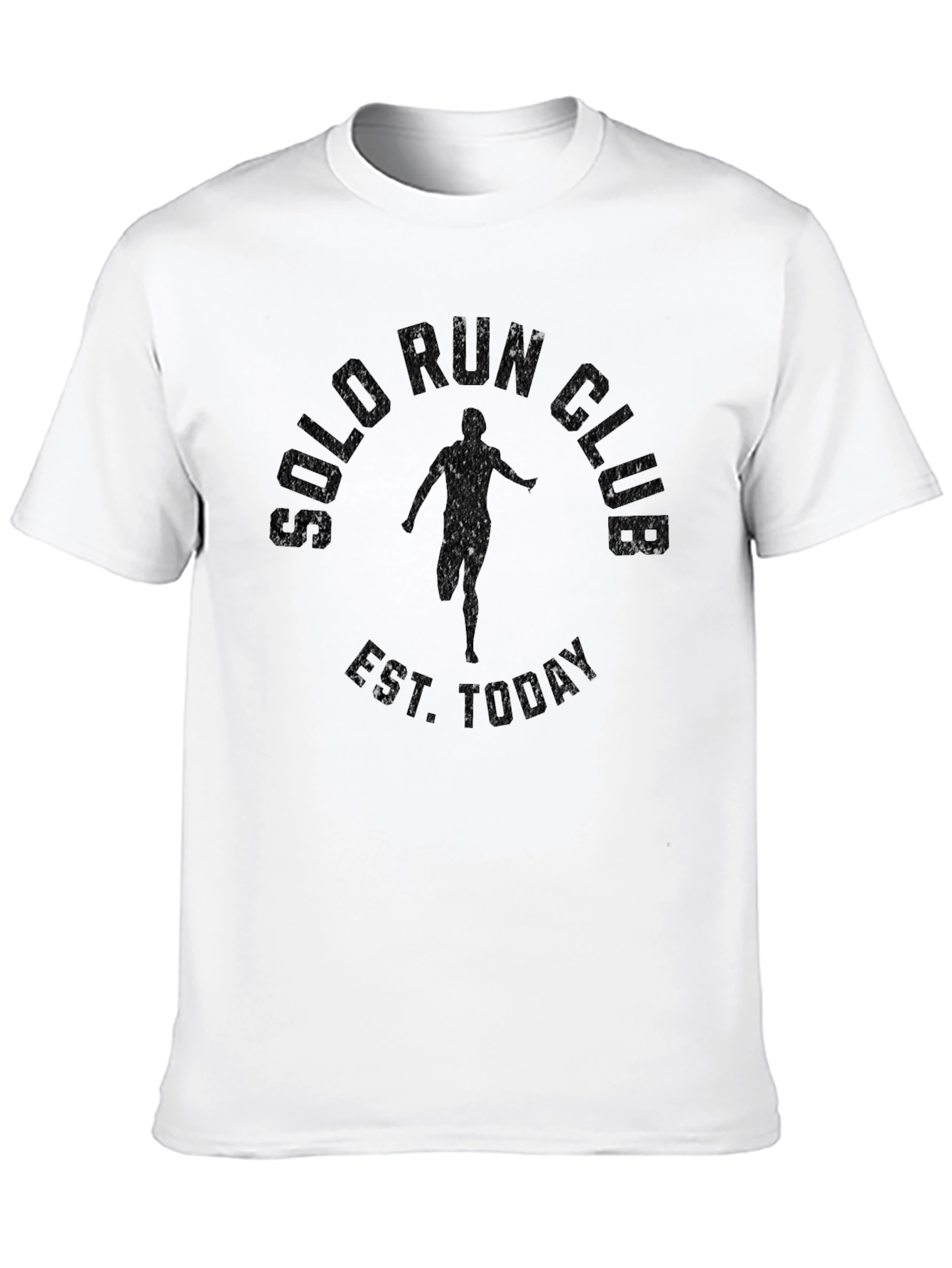 Solo Run Club T-Shirt - Black Graphic Tee