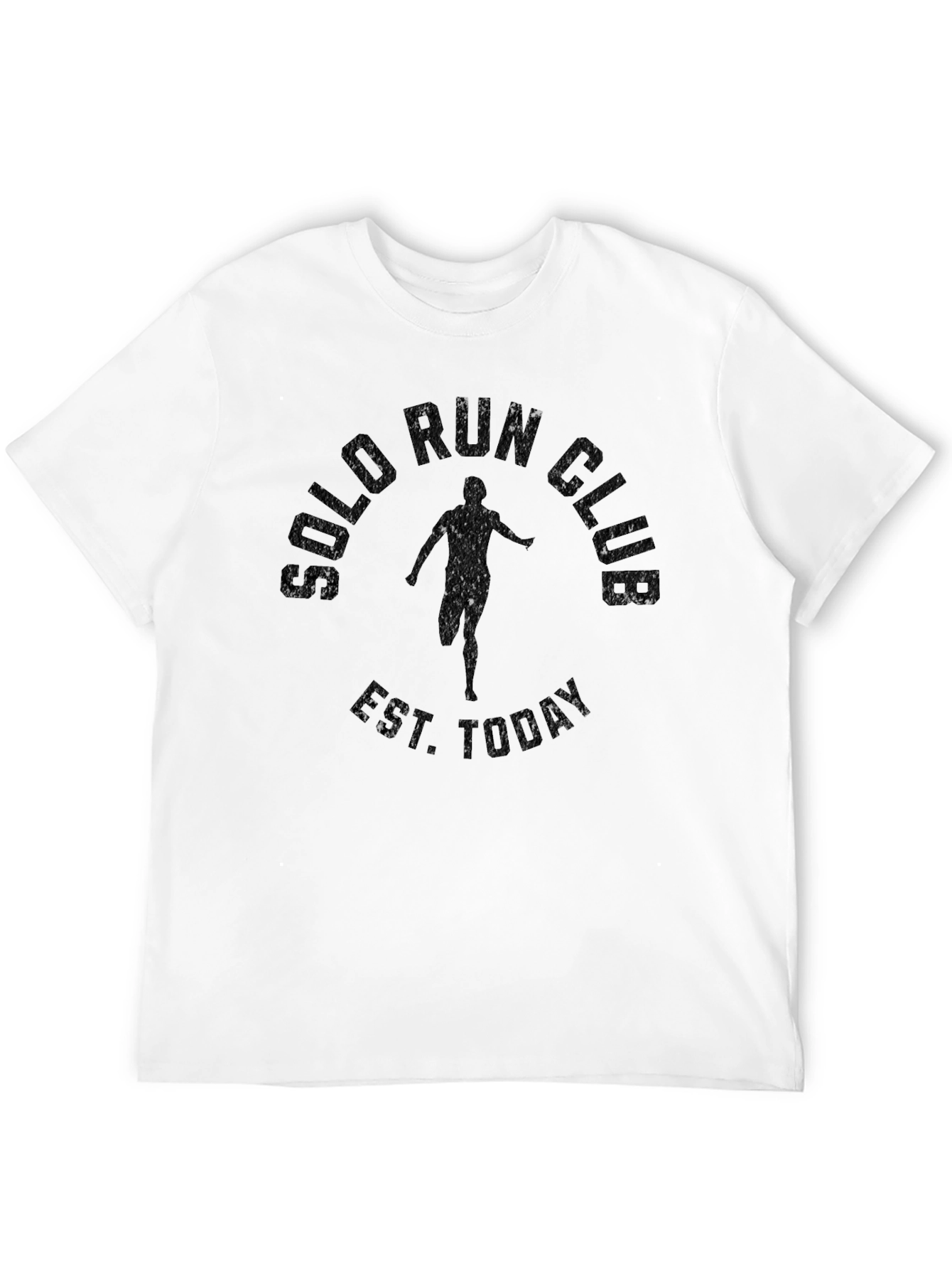 Solo Run Club T-Shirt - Black Graphic Tee