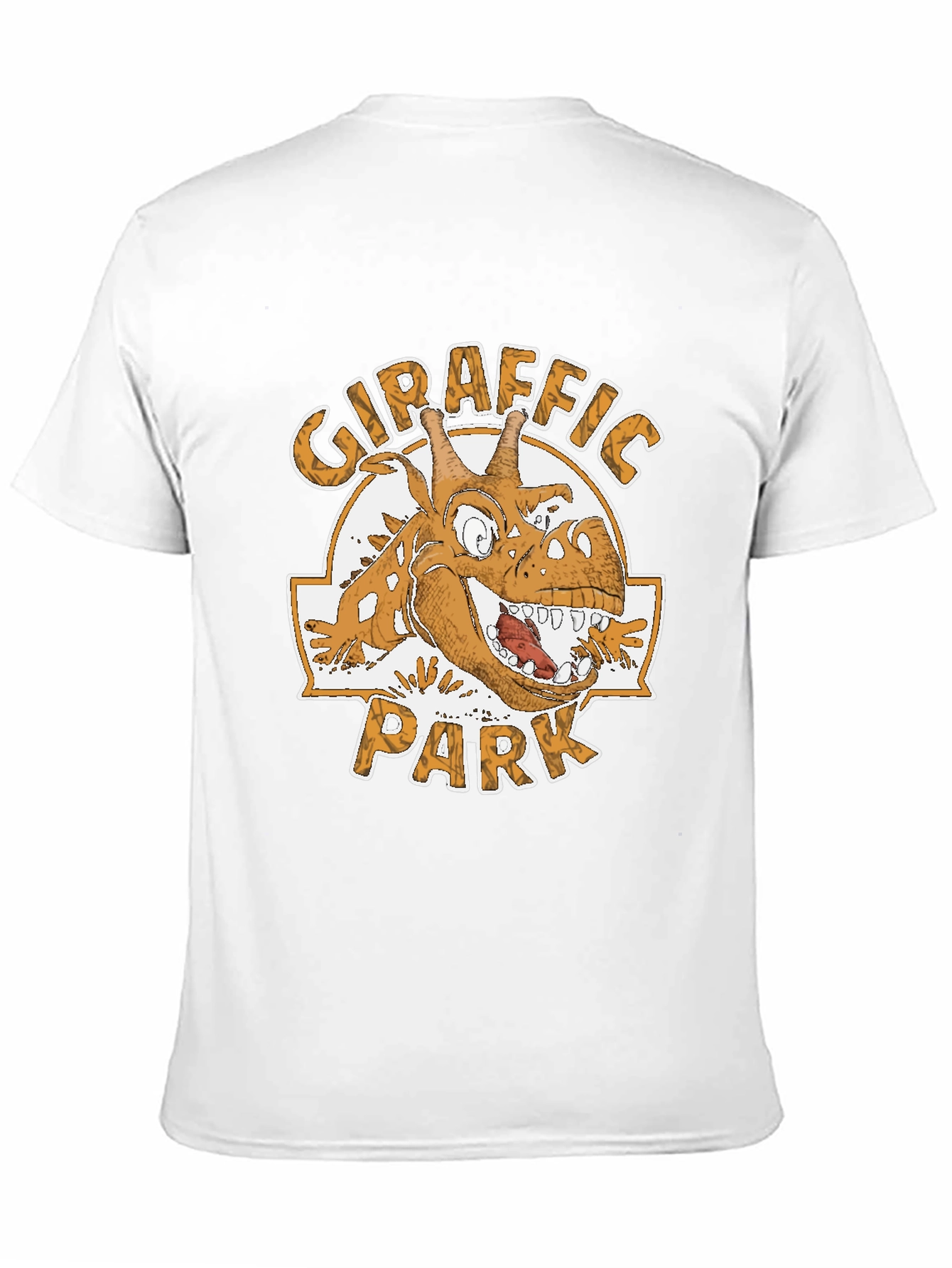 Giraffaic Park Black T-Shirt - Funny Giraffe Graphic Tee