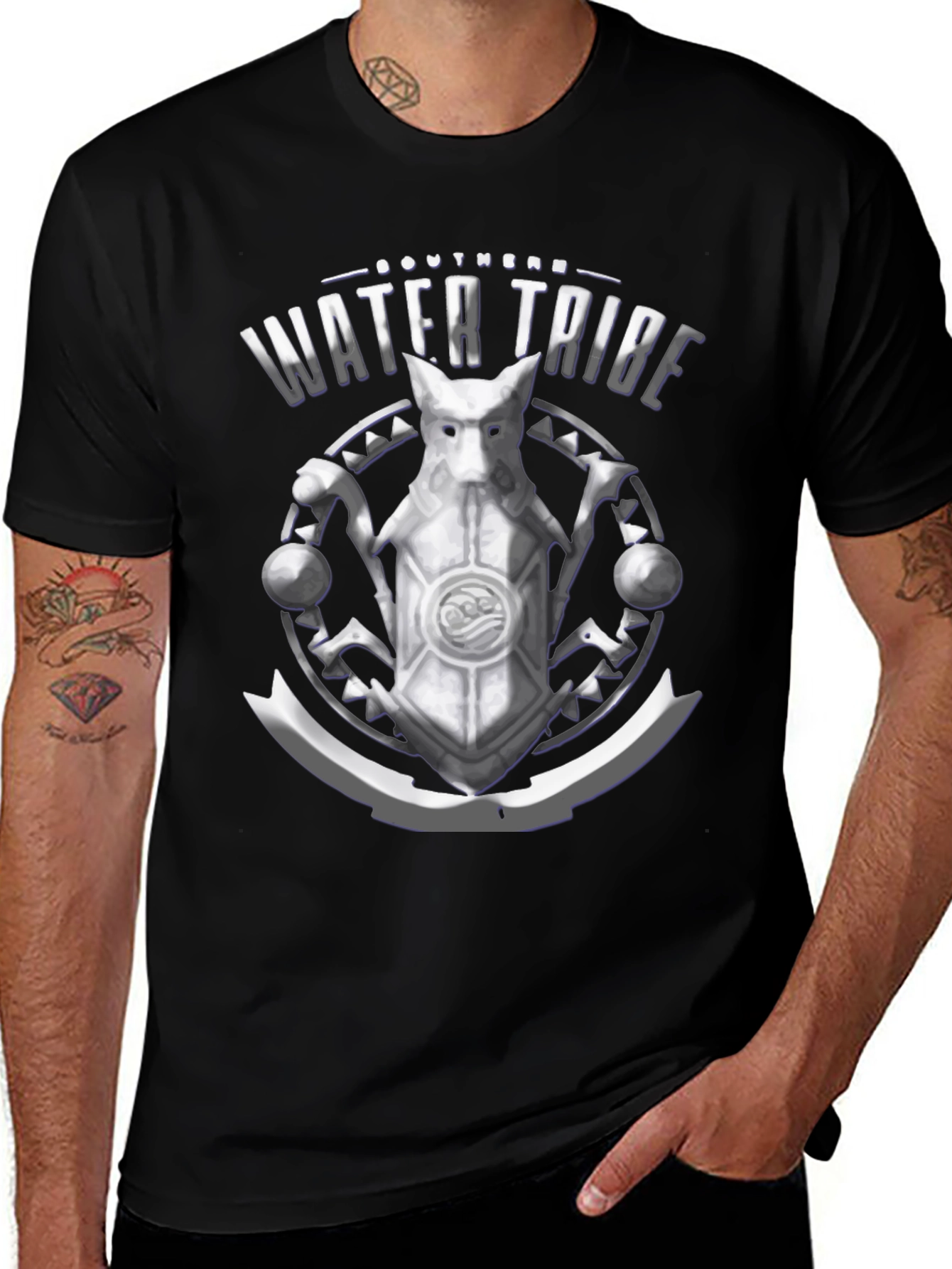 Southern Water Tribe T-Shirt - Avatar Inspired Black Tee