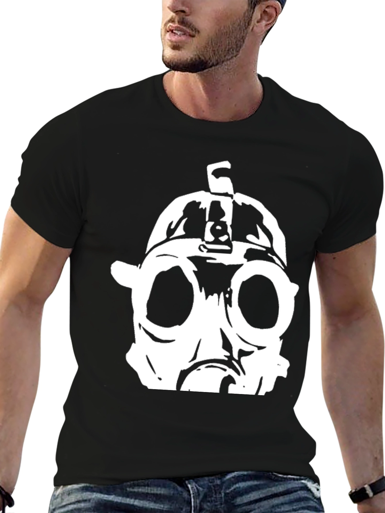 Gas Mask Graphic Tee - Bold Statement Shirt