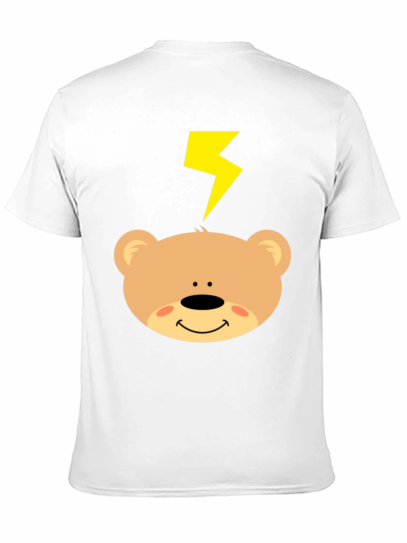 Cartoon Bear T-Shirt with Lightning Bolt