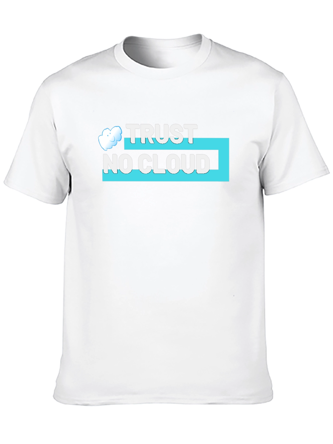 Trust No Cloud Black Graphic Tee