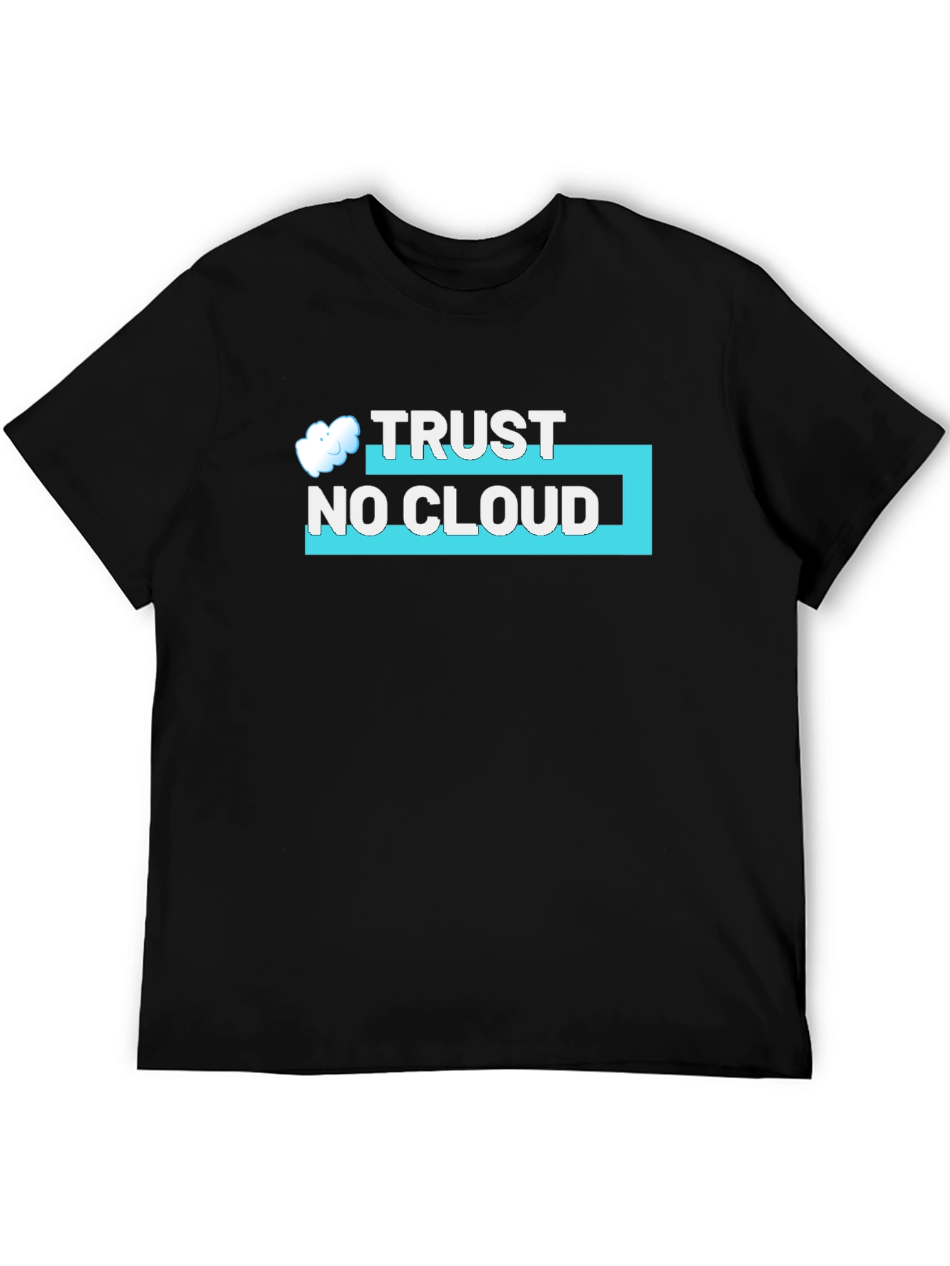 Trust No Cloud Black Graphic Tee