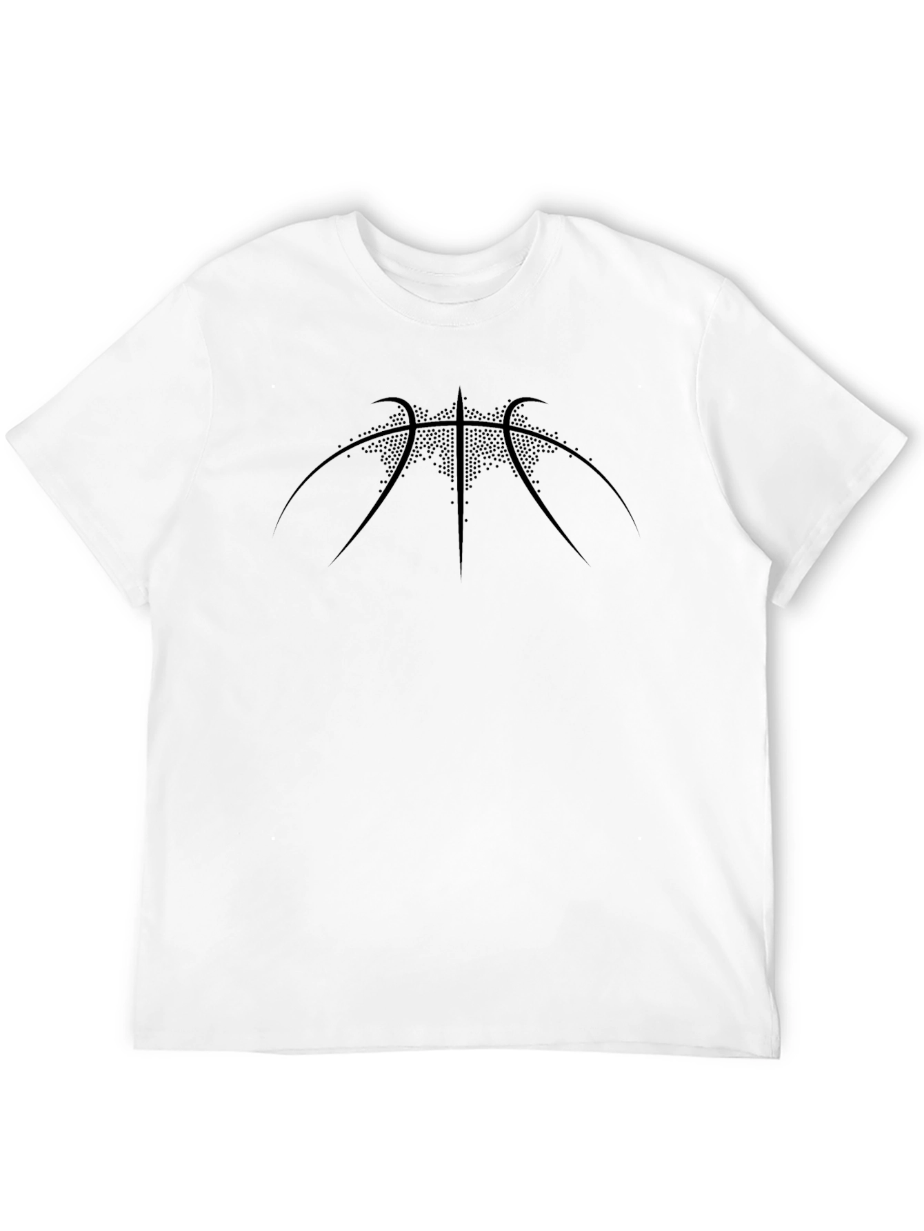 Mens Black Basketball Graphic T-Shirt