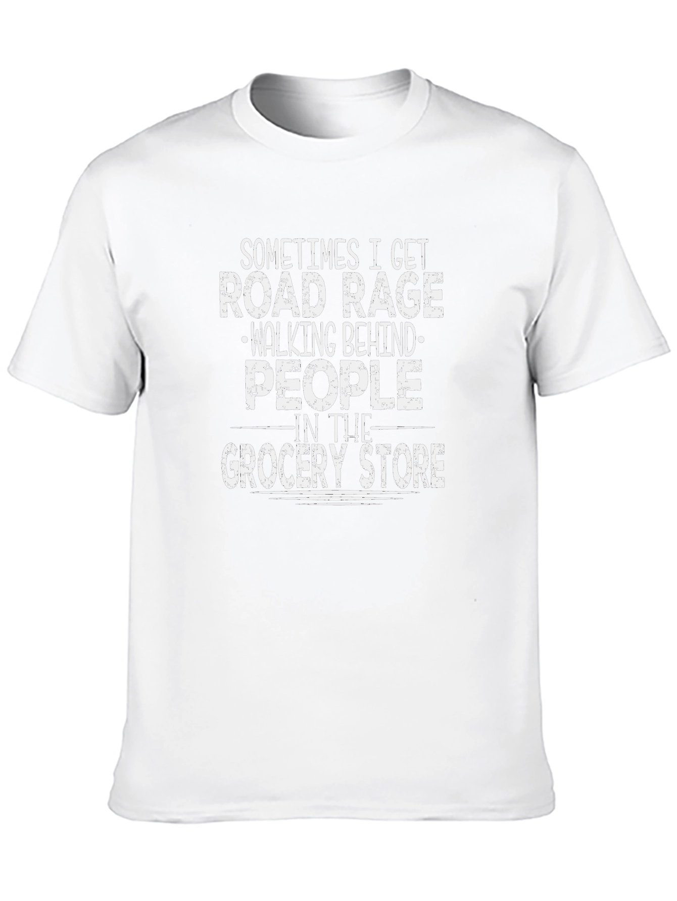 Road Rage Grocery Store Funny Graphic Tee