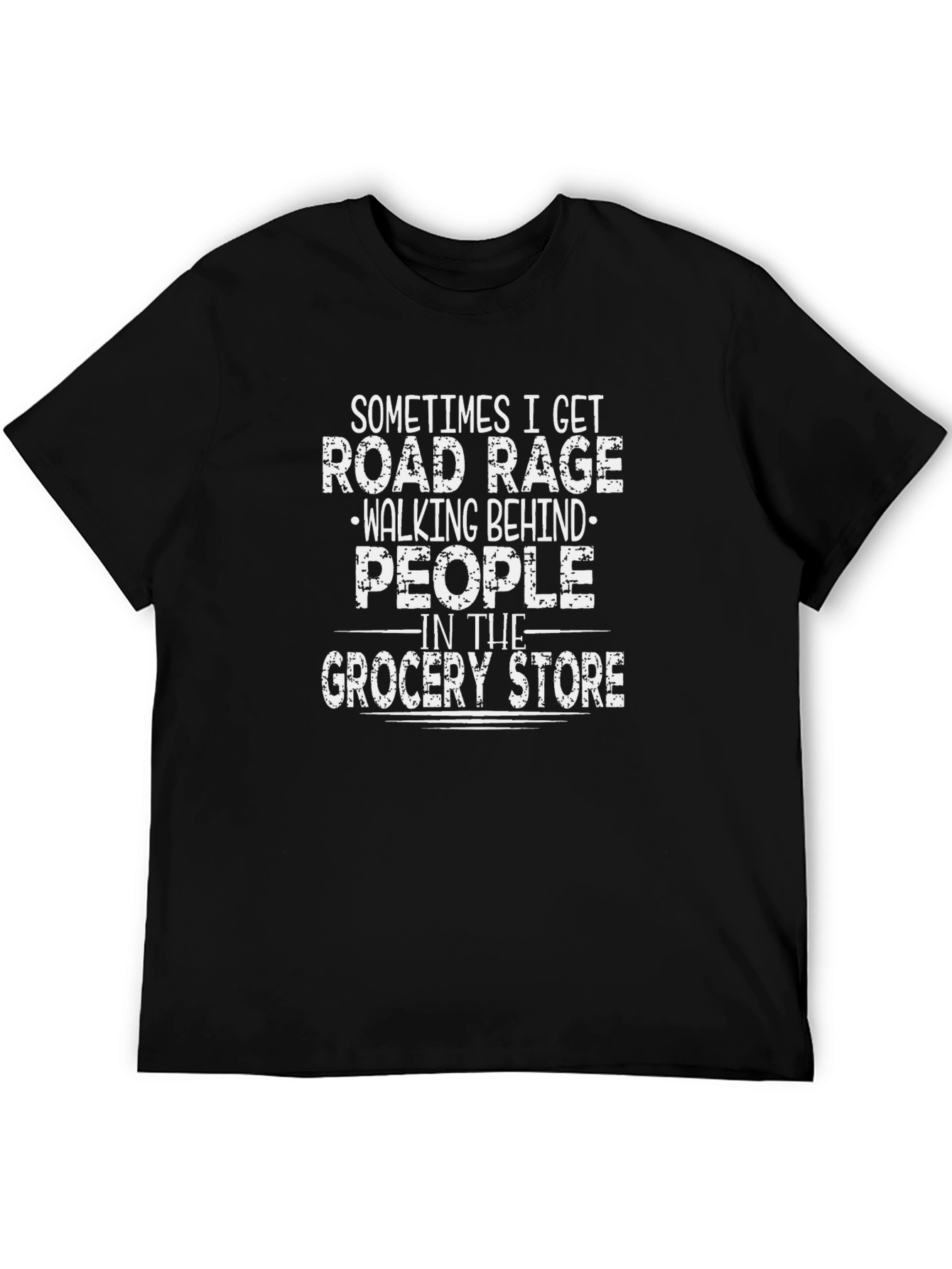 Road Rage Grocery Store Funny Graphic Tee