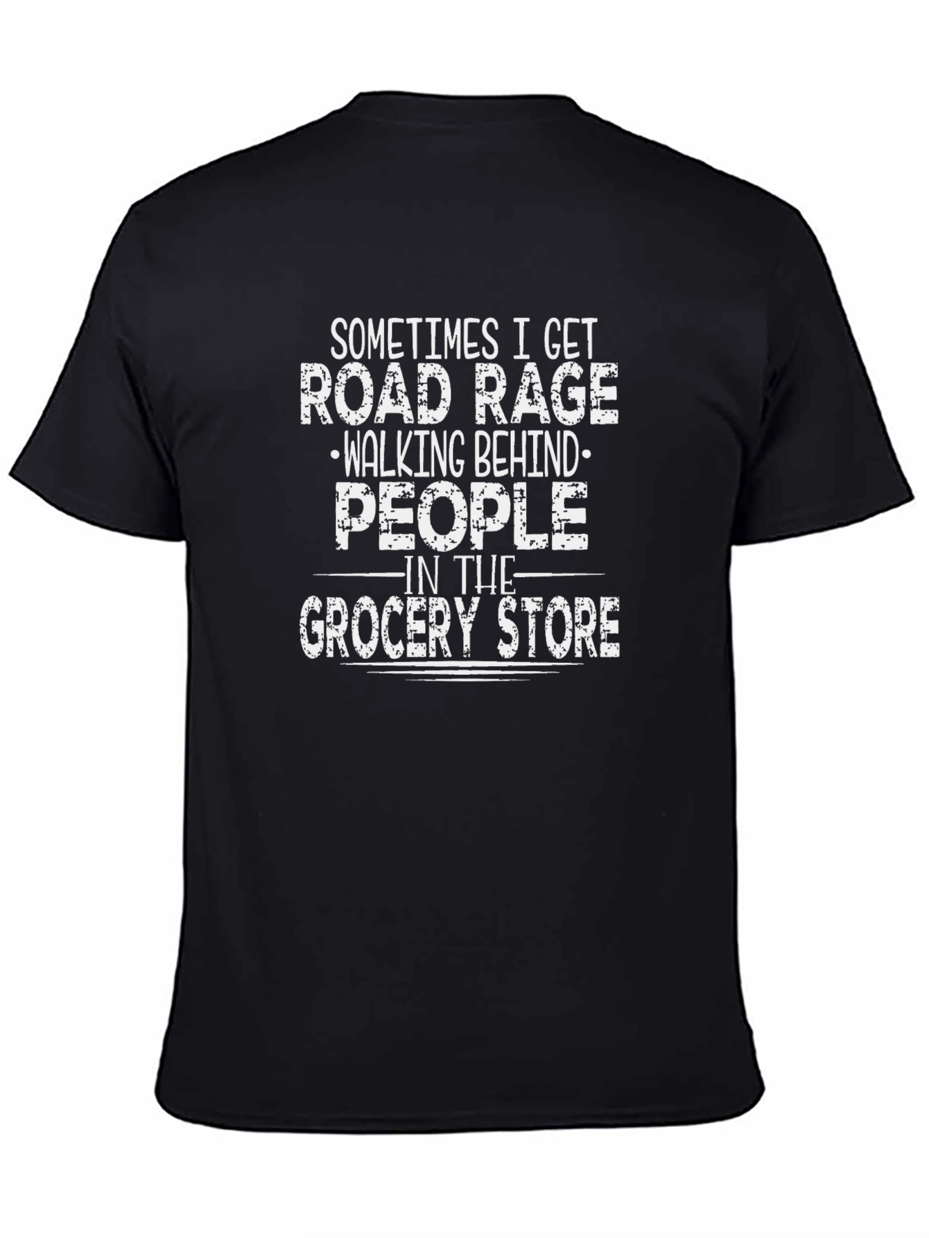 Road Rage Grocery Store Funny Graphic Tee