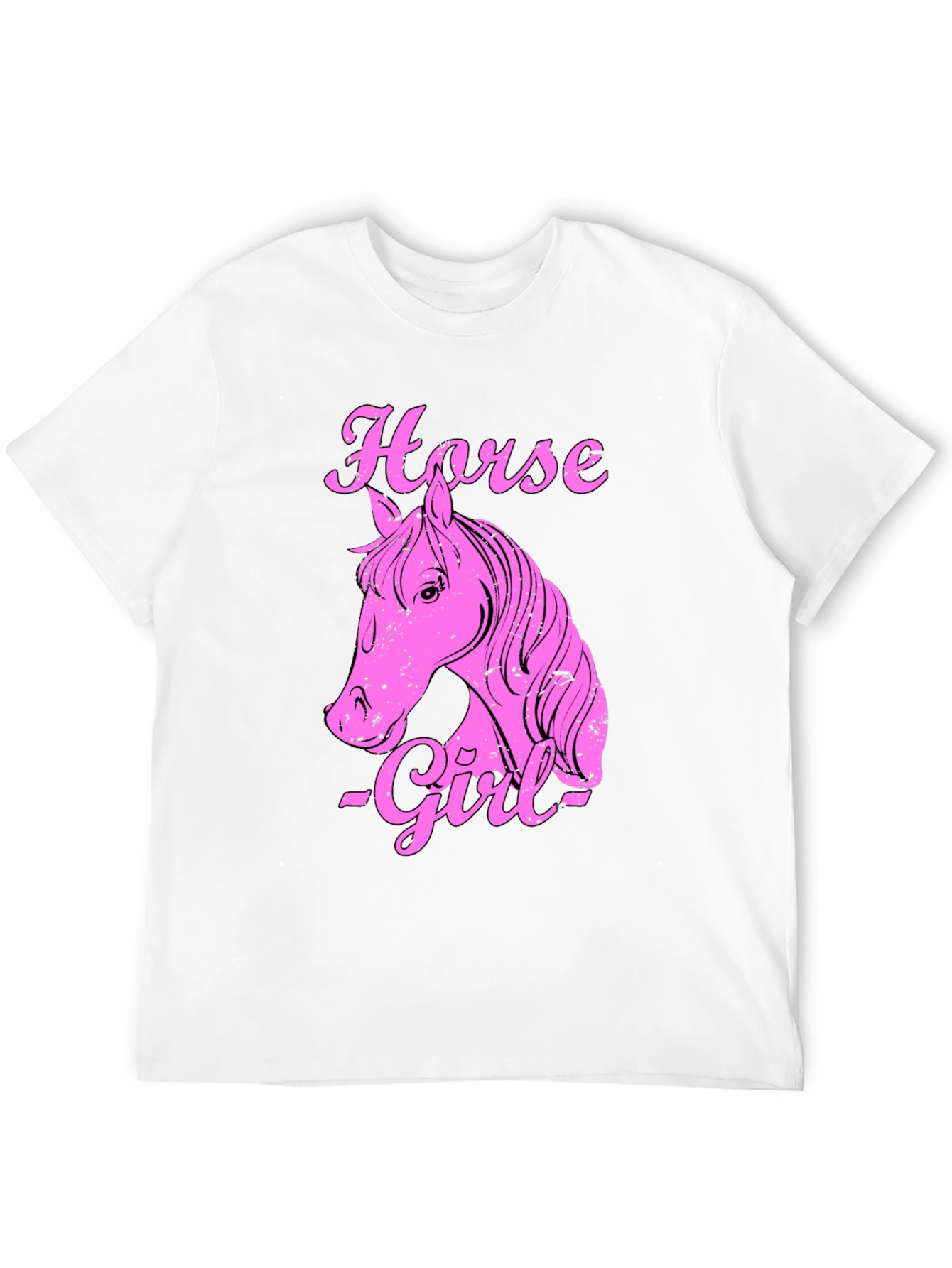 Horse Girl Graphic T-Shirt - Black Cotton Tee
