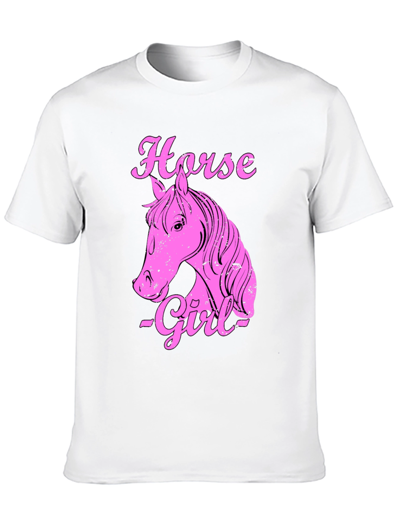 Horse Girl Graphic T-Shirt - Black Cotton Tee