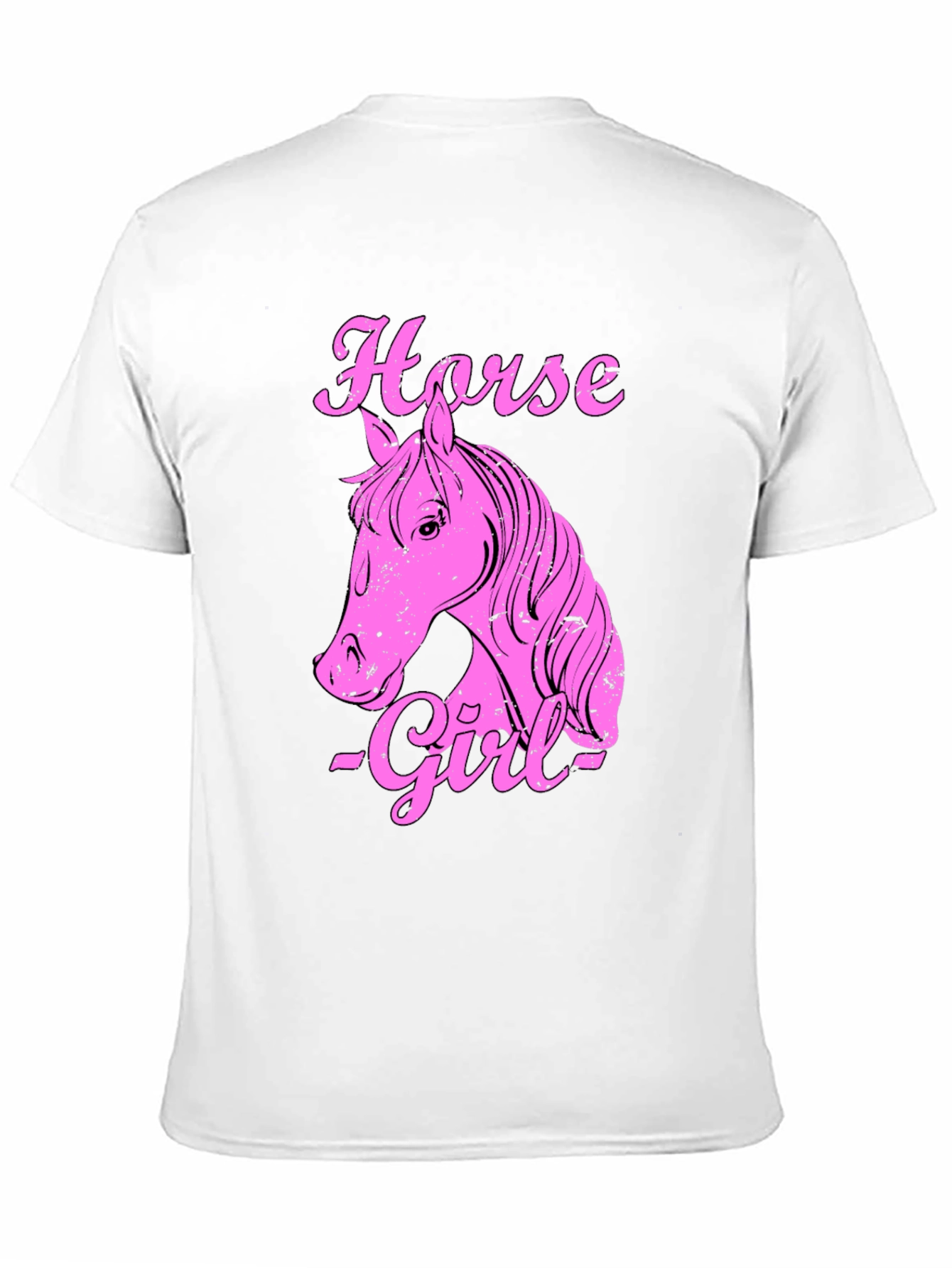 Horse Girl Graphic T-Shirt - Black Cotton Tee