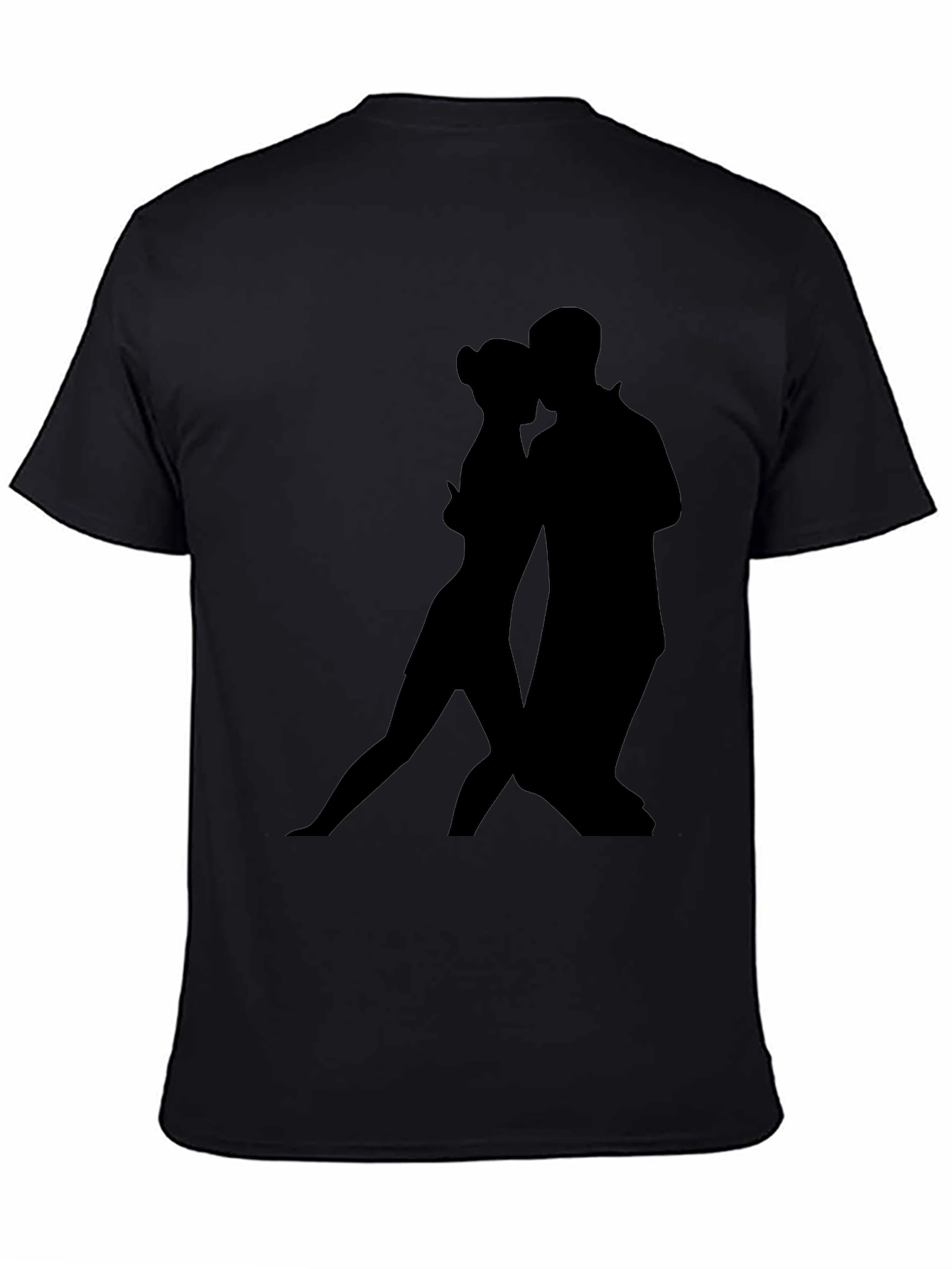 Tango Silhouette Graphic Tee - Stylish Black Shirt