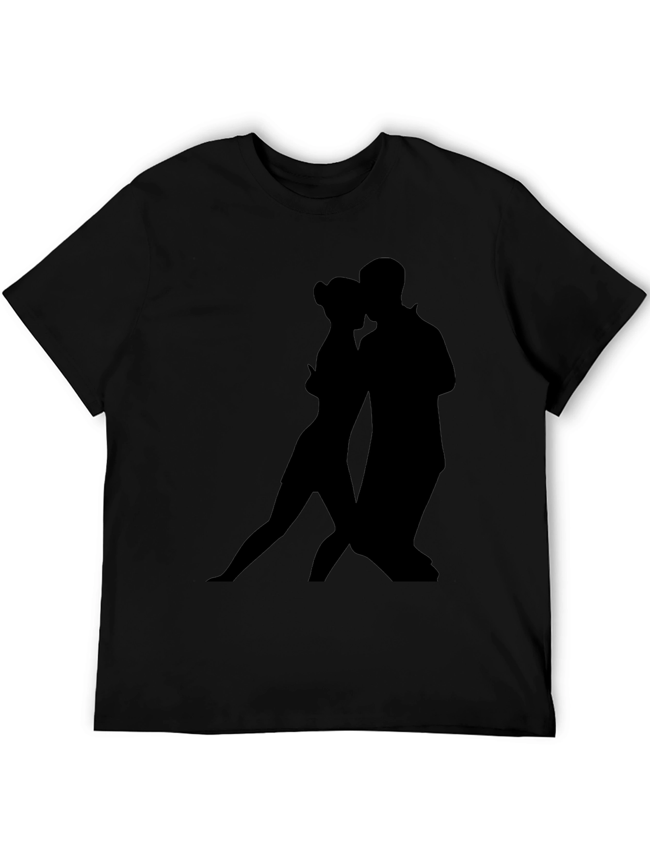 Tango Silhouette Graphic Tee - Stylish Black Shirt