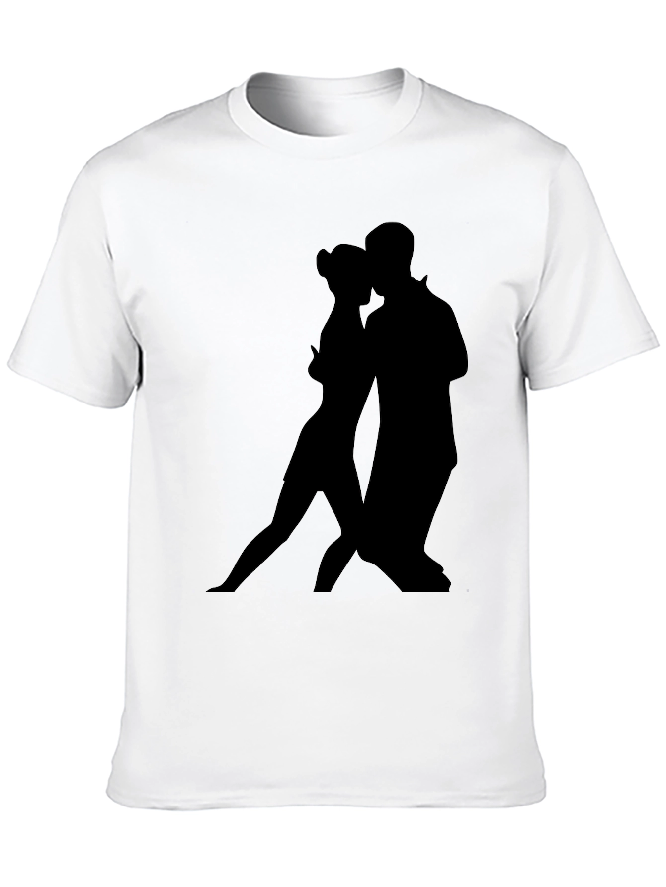 Tango Silhouette Graphic Tee - Stylish Black Shirt