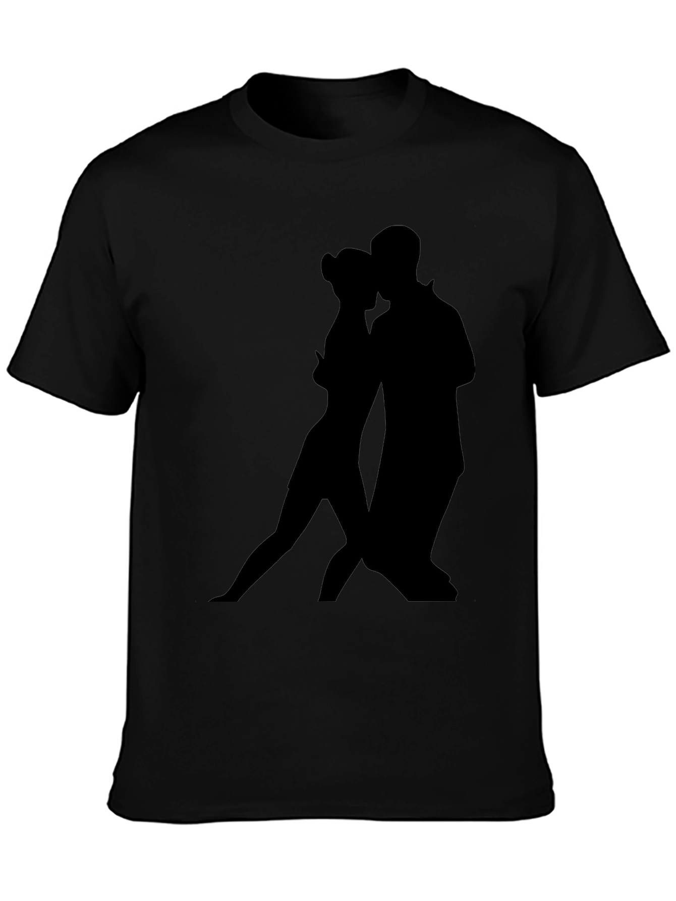 Tango Silhouette Graphic Tee - Stylish Black Shirt