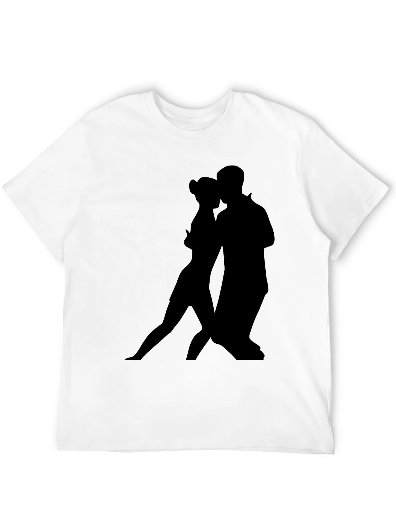 Tango Silhouette Graphic Tee - Stylish Black Shirt